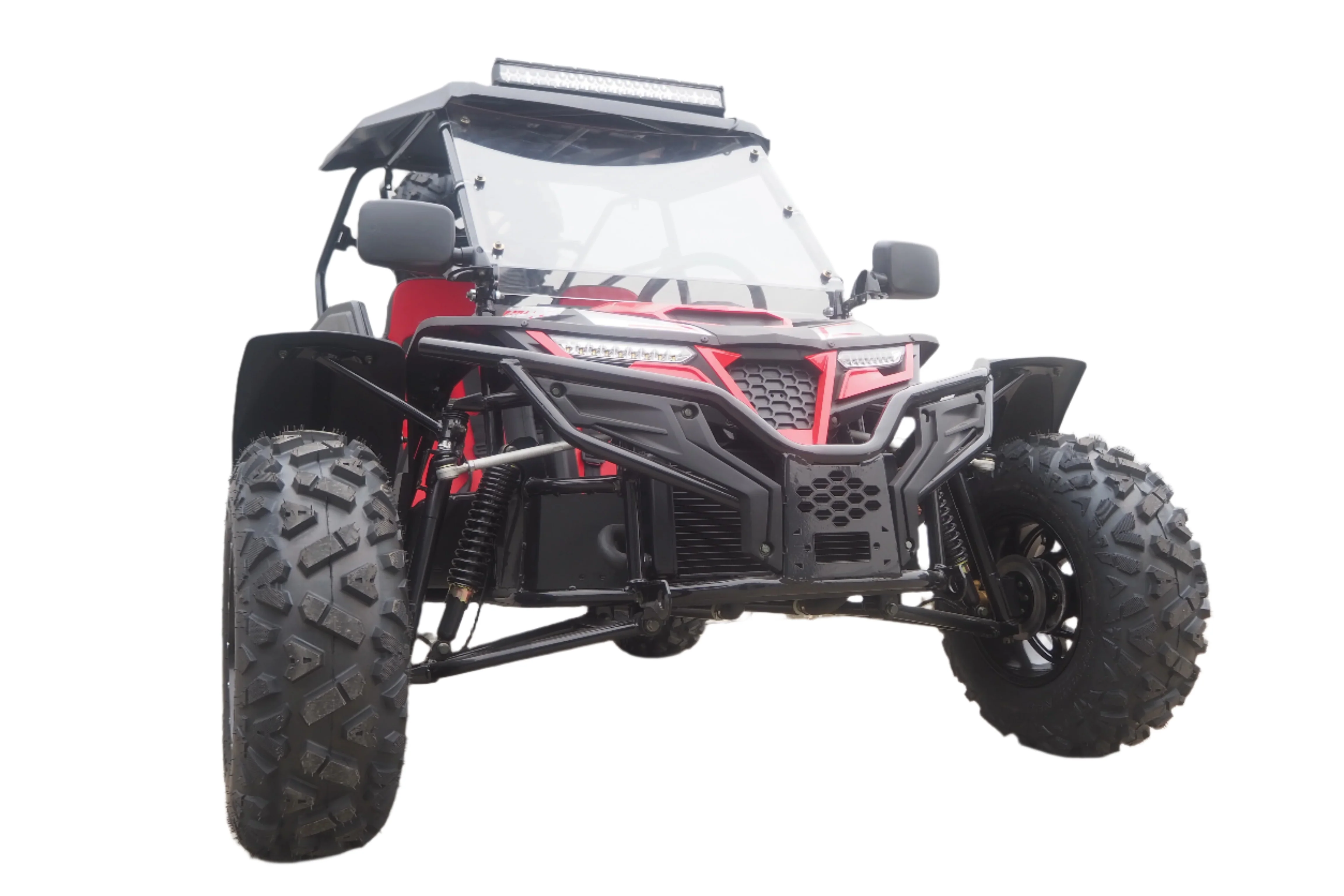 TrailMaster Cheetah 300Pro EFI Deluxe UTV Go Kart, Shaft Drive, Liquid Cooled CVT Auto with Reverse, Side Doors, Hard Top, Windshield, LED Light Bar - Image 4