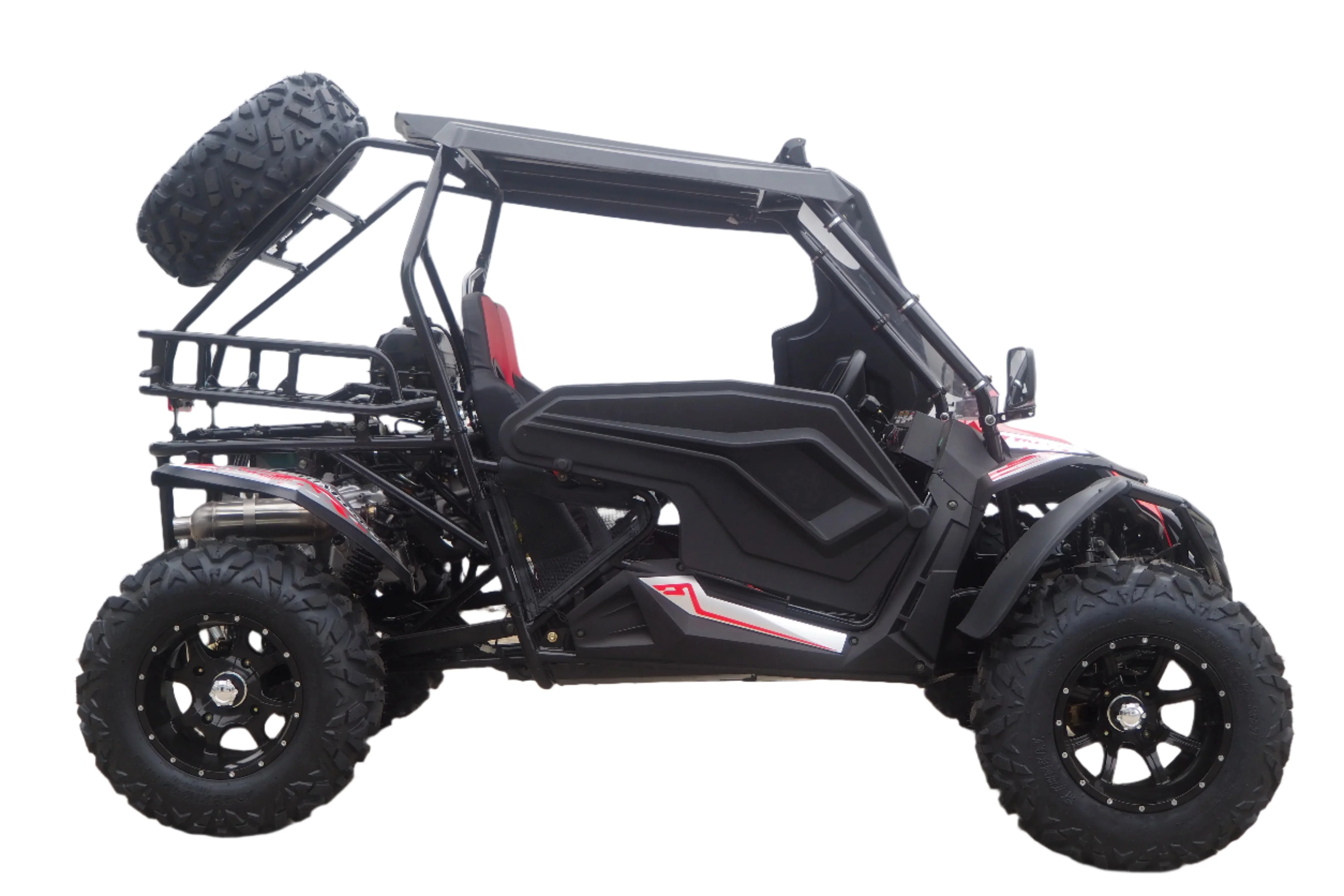 TrailMaster Cheetah 300Pro EFI Deluxe UTV Go Kart, Shaft Drive, Liquid Cooled CVT Auto with Reverse, Side Doors, Hard Top, Windshield, LED Light Bar - Image 6