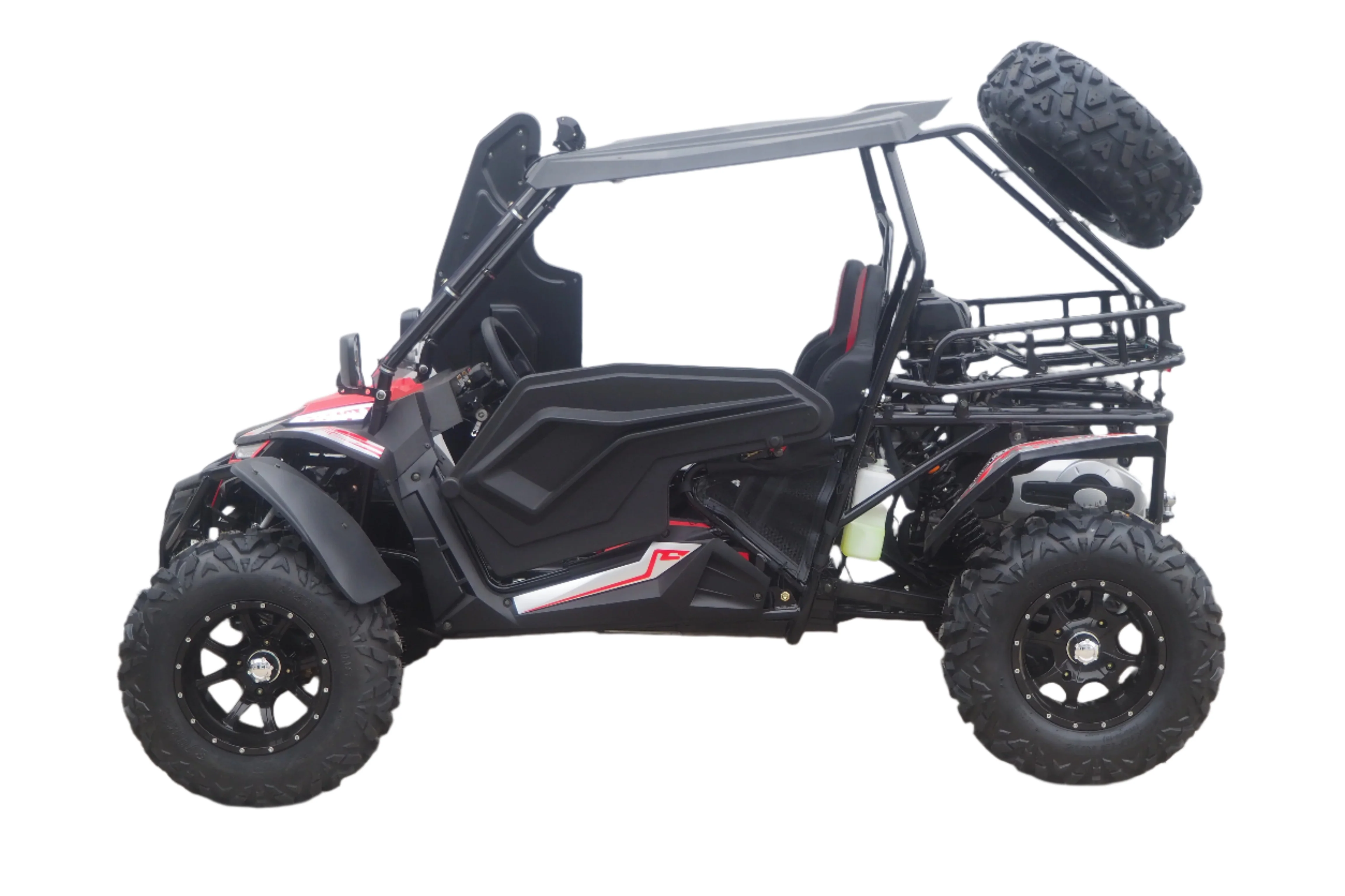 TrailMaster Cheetah 300Pro EFI Deluxe UTV Go Kart, Shaft Drive, Liquid Cooled CVT Auto with Reverse, Side Doors, Hard Top, Windshield, LED Light Bar - Image 7