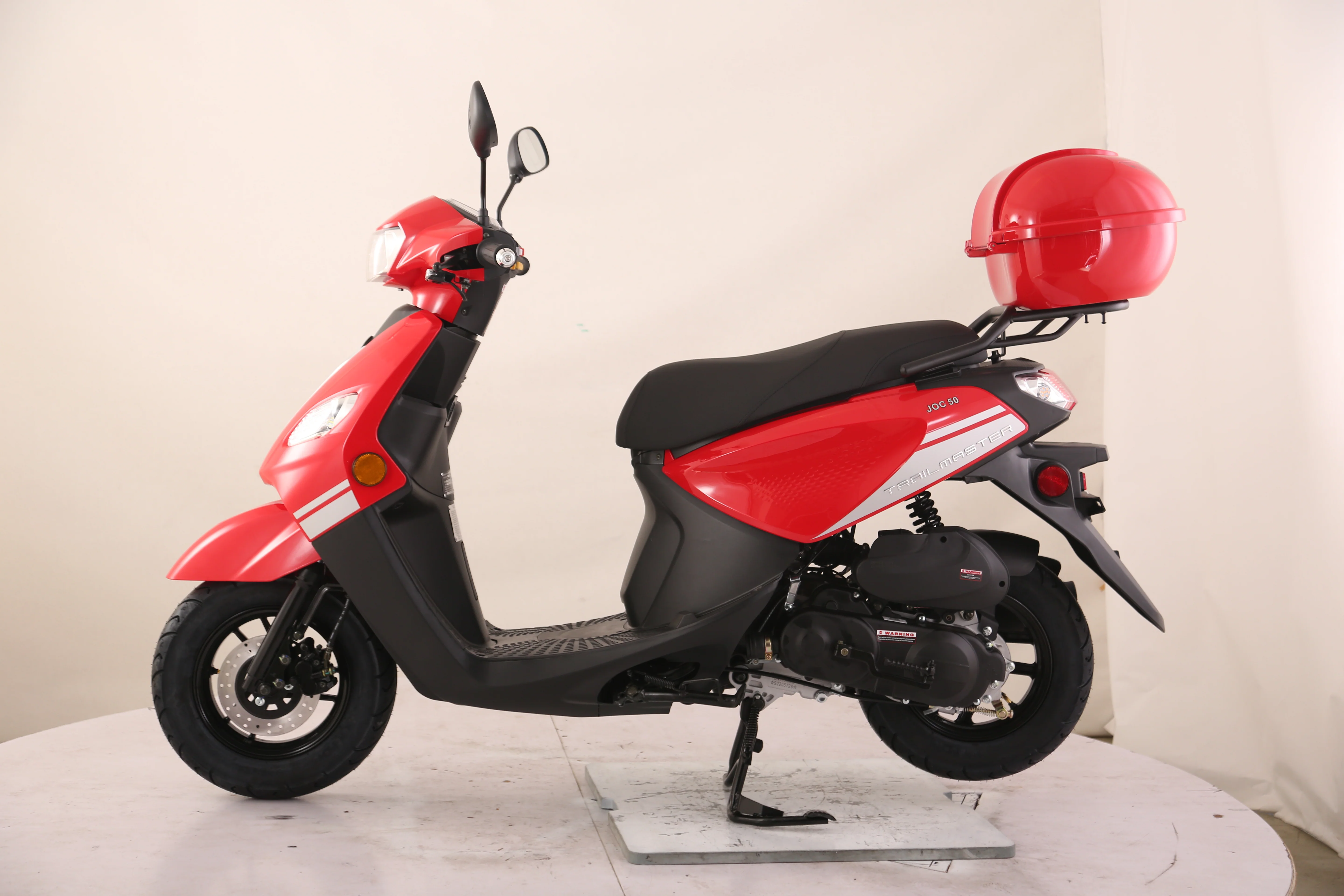 TrailMaster Flash 50cc Street Scooter, CVT Automatic, LED Lights, Rear Trunk Included, Ships Fully Assembled - Image 10