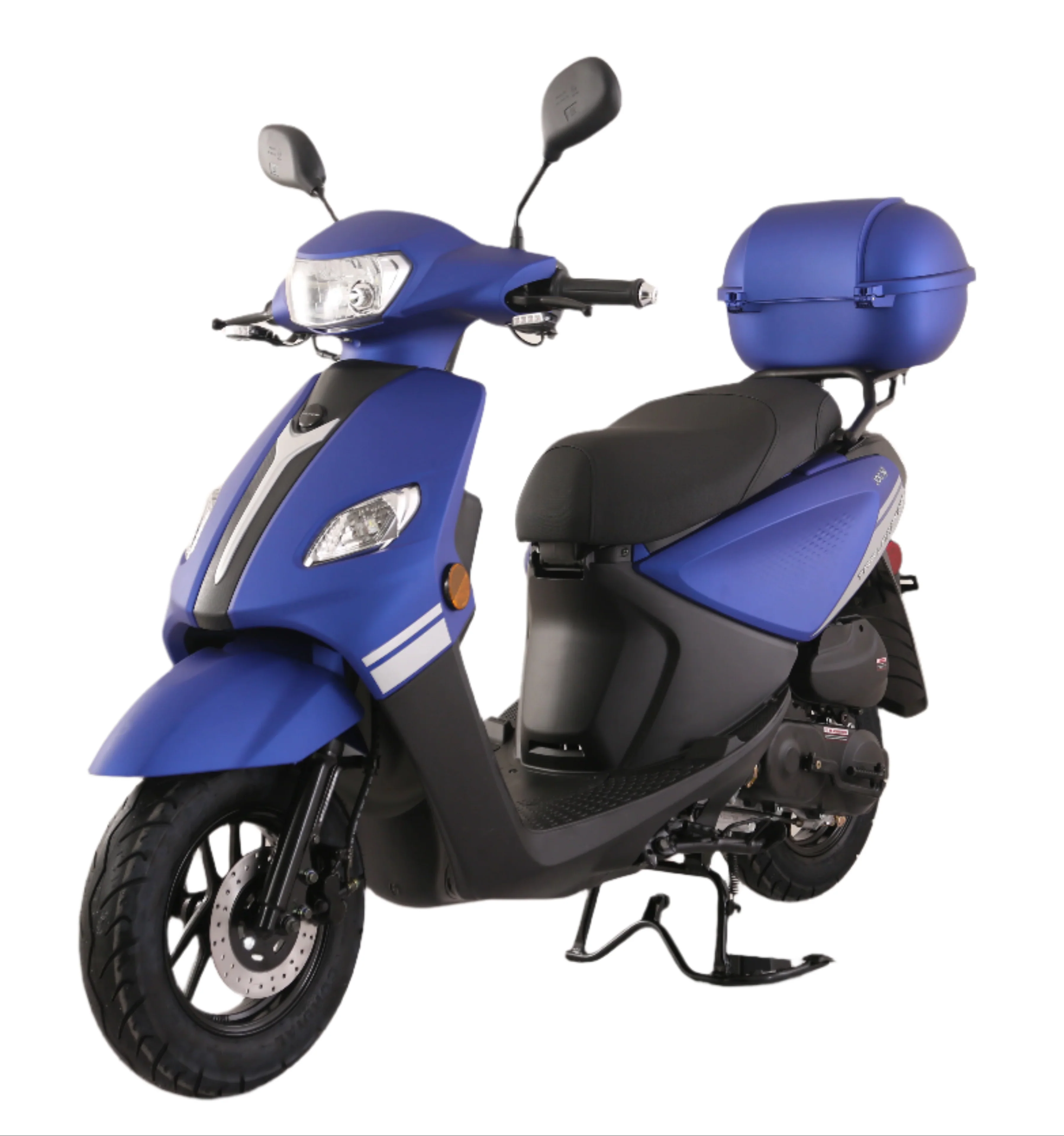 TrailMaster Flash 50cc Street Scooter, CVT Automatic, LED Lights, Rear Trunk Included, Ships Fully Assembled - Image 2
