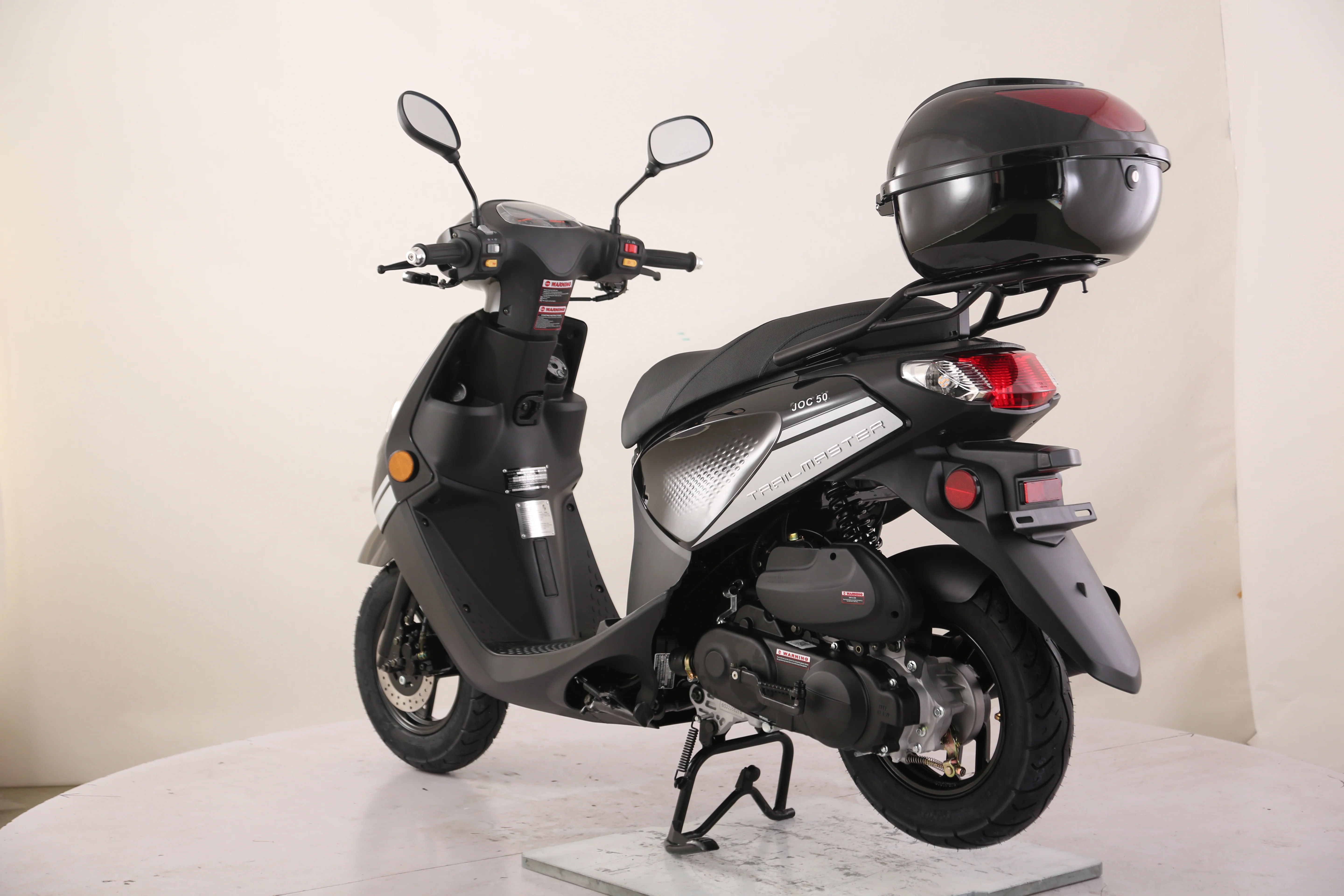 TrailMaster Flash 50cc Street Scooter, CVT Automatic, LED Lights, Rear Trunk Included, Ships Fully Assembled - Image 23