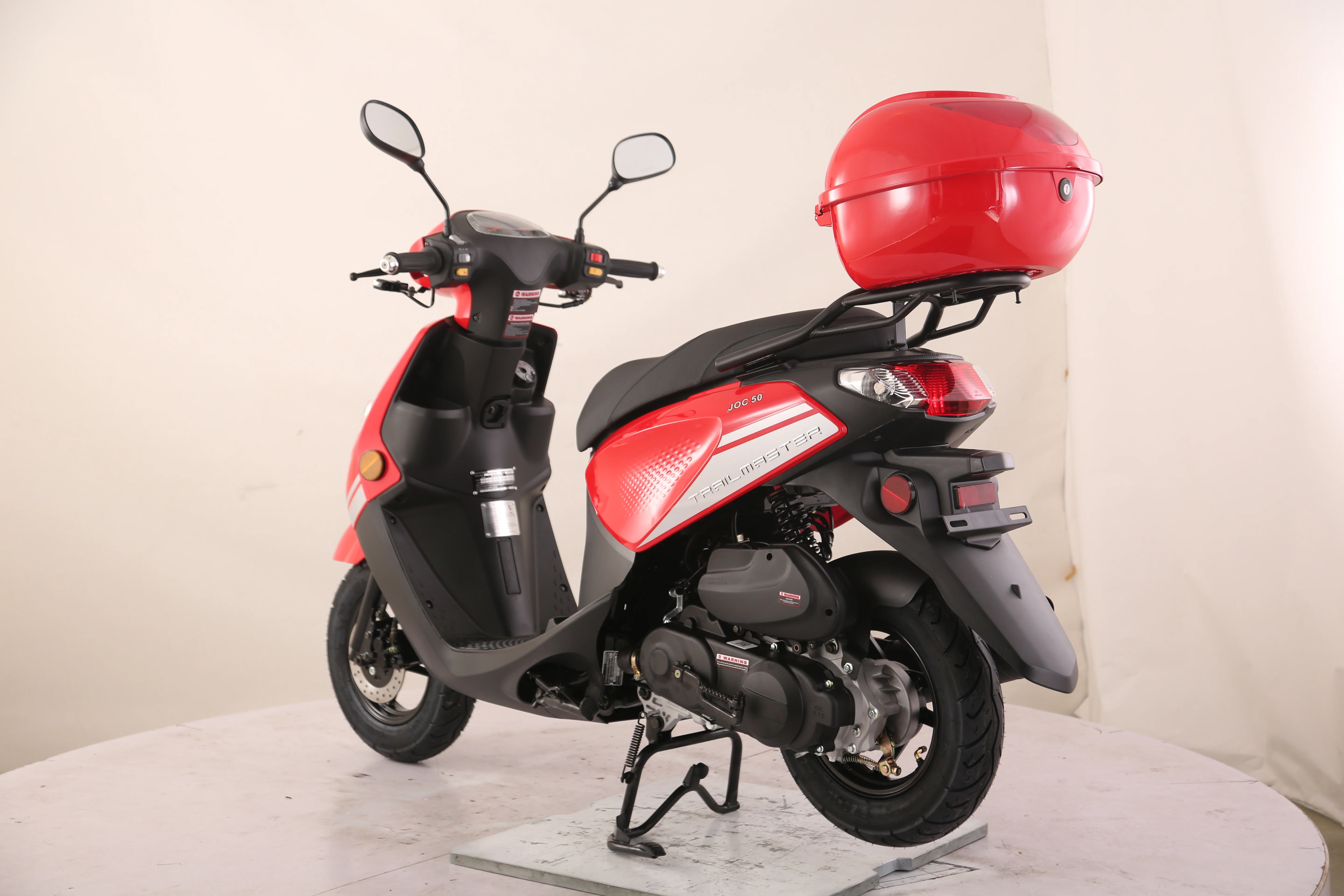 TrailMaster Flash 50cc Street Scooter, CVT Automatic, LED Lights, Rear Trunk Included, Ships Fully Assembled - Image 9