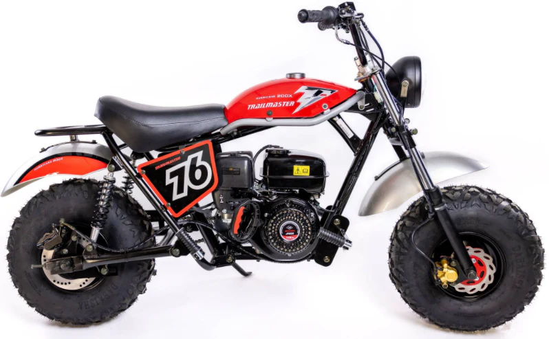 TrailMaster Hurricane 200X Mini Bike, 196cc 6.5 HP with Torque Converter, Dual Disc Brake, Front & Rear Suspension - Image 3