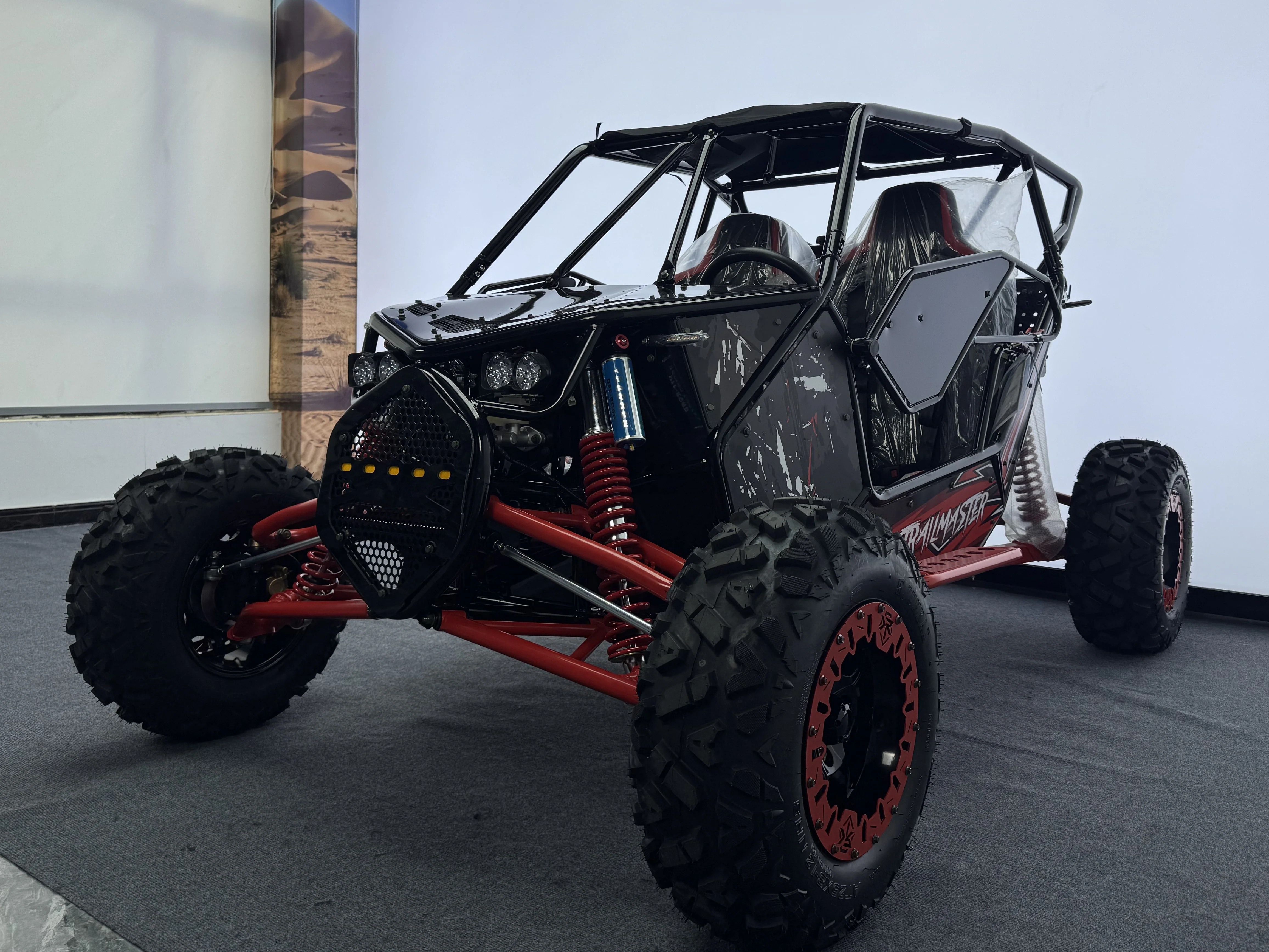 Trailmaster KX300 EFI Dune Buggy, Shaft Drive, 18hp Liquid Cooled Engine, CVT Automatic with Reverse, 4-wheel Independent Suspension - Image 3