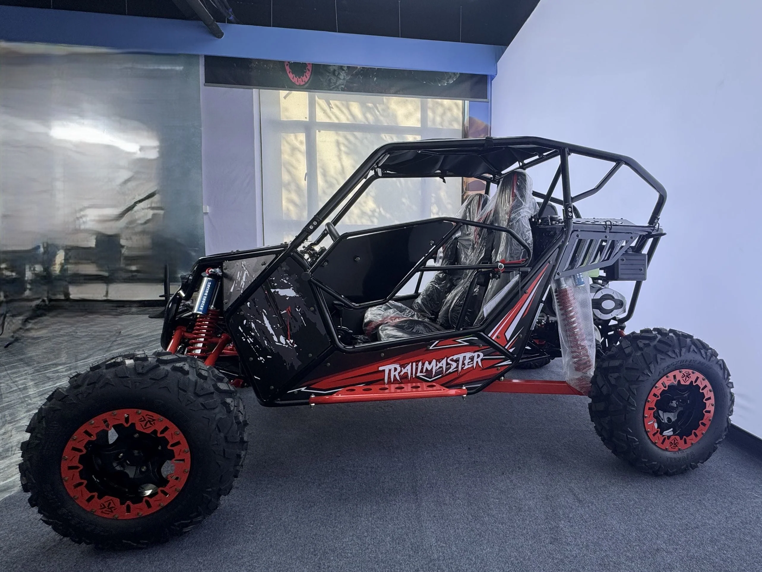 Trailmaster KX300 EFI Dune Buggy, Shaft Drive, 18hp Liquid Cooled Engine, CVT Automatic with Reverse, 4-wheel Independent Suspension - Image 4