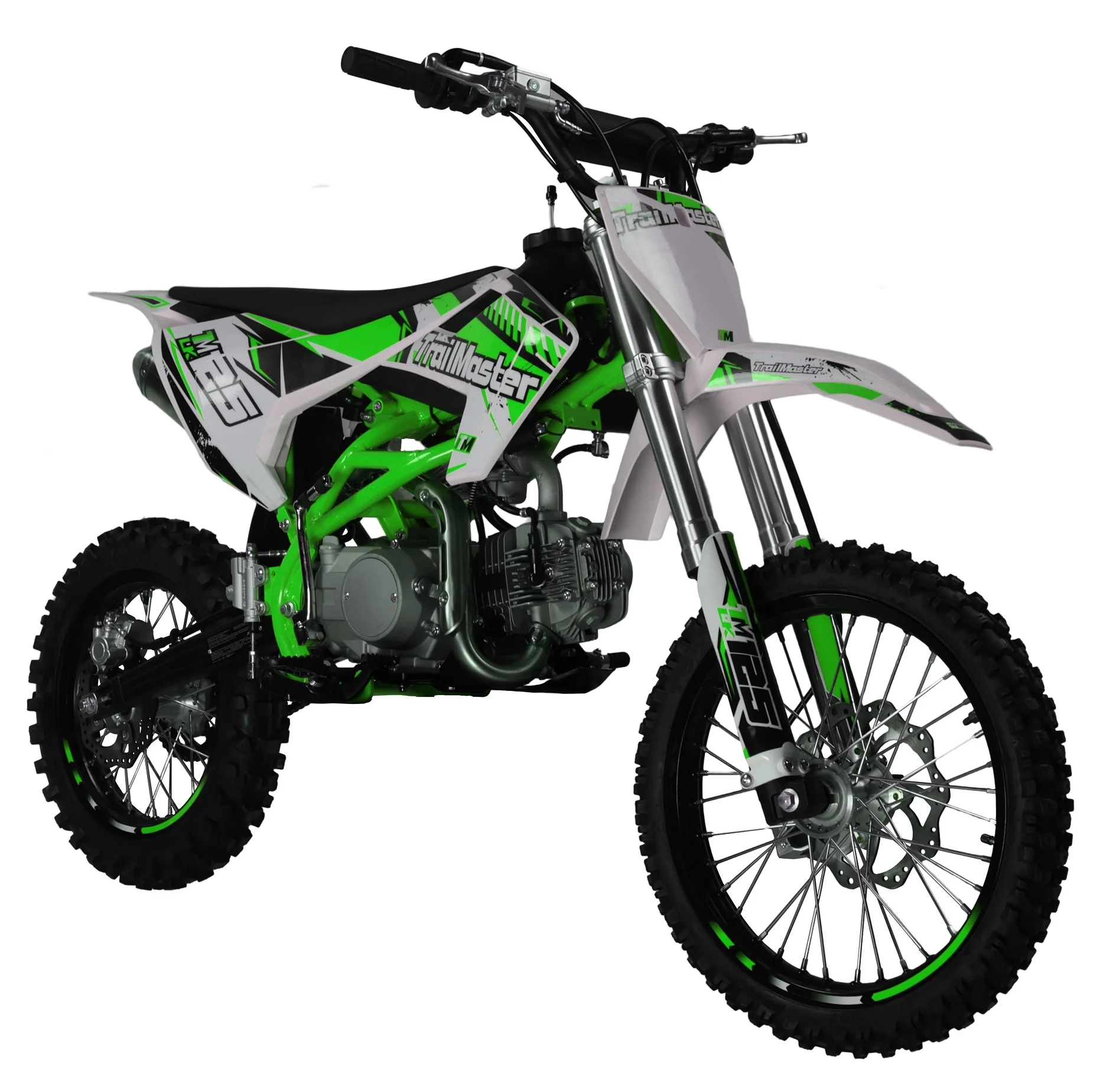 TrailMaster LK125 Pro Series Dirt Bike, Electric Start, 4-Speed Manual, Dual Disc Brakes, (17/14) Wheels - Image 12