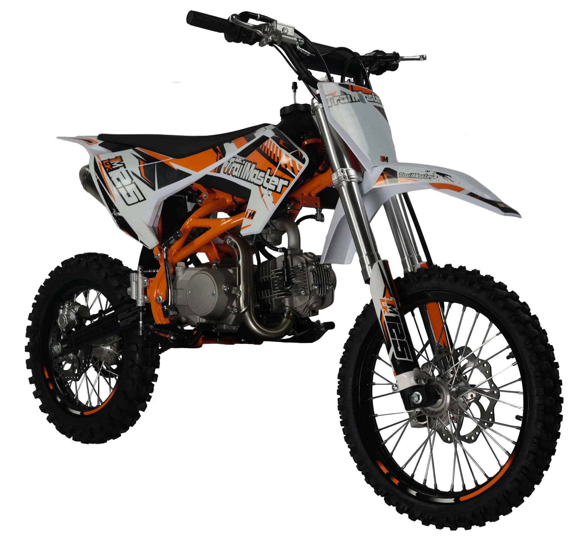 TrailMaster LK125 Pro Series Dirt Bike, Electric Start, 4-Speed Manual, Dual Disc Brakes, (17/14) Wheels - Image 14