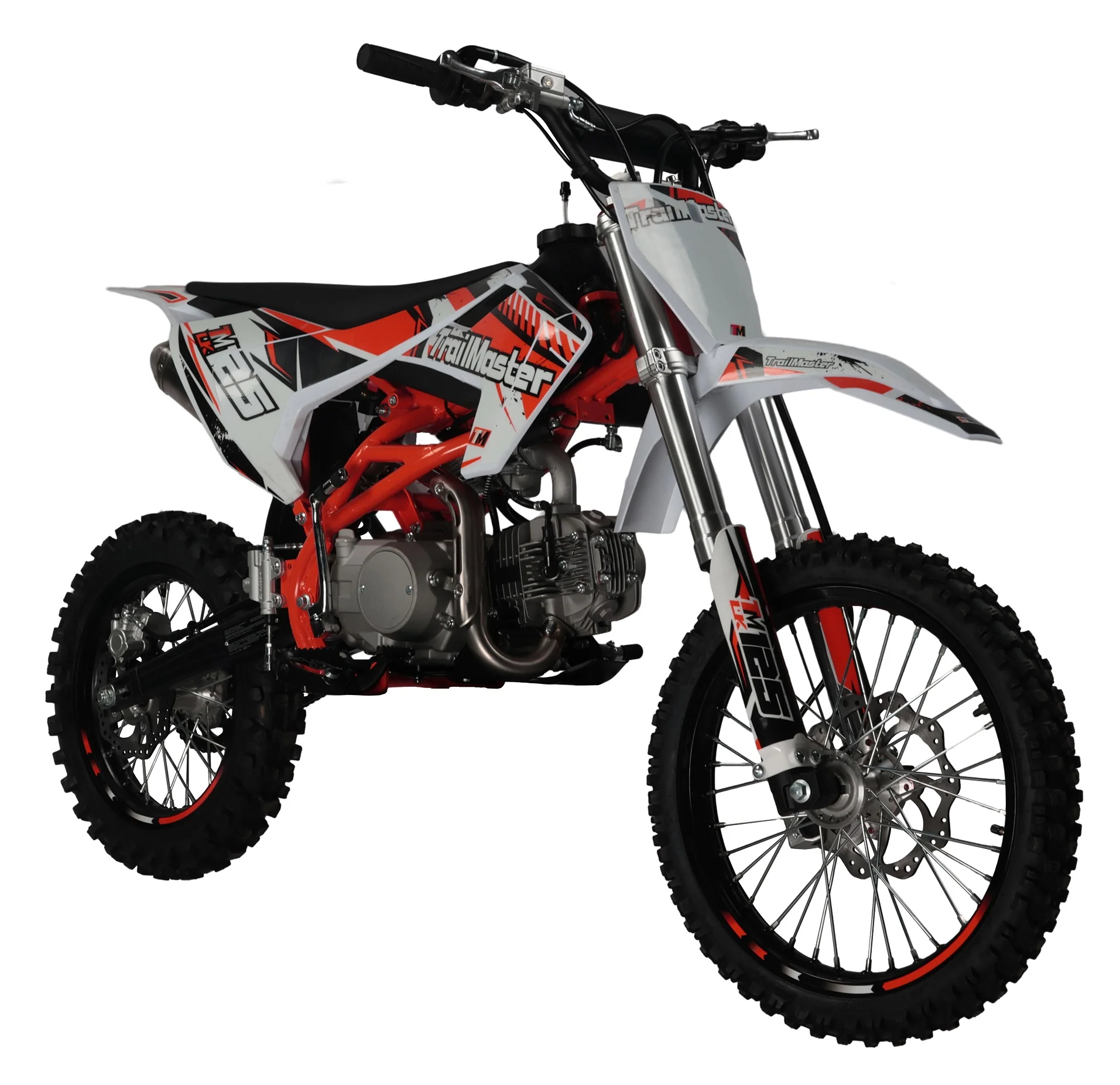 TrailMaster LK125 Pro Series Dirt Bike, Electric Start, 4-Speed Manual, Dual Disc Brakes, (17/14) Wheels - Image 2
