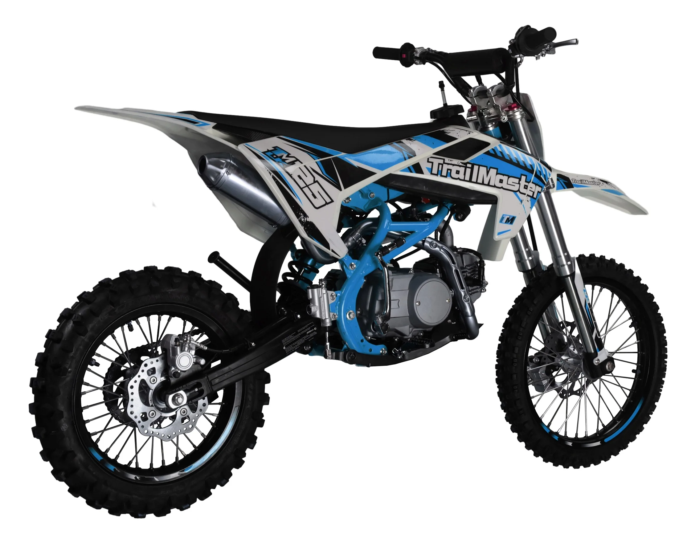 TrailMaster LK125 Pro Series Dirt Bike, Electric Start, 4-Speed Manual, Dual Disc Brakes, (17/14) Wheels - Image 5
