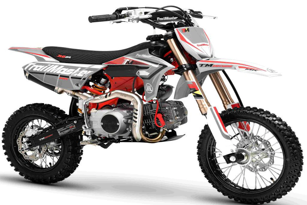 TrailMaster MK110ES Pro Series Dirt Bike, BOSCH EFI, 4-Speed Automatic, Electric Start, Dual Disc Brakes, (14/12) Wheels - Image 8