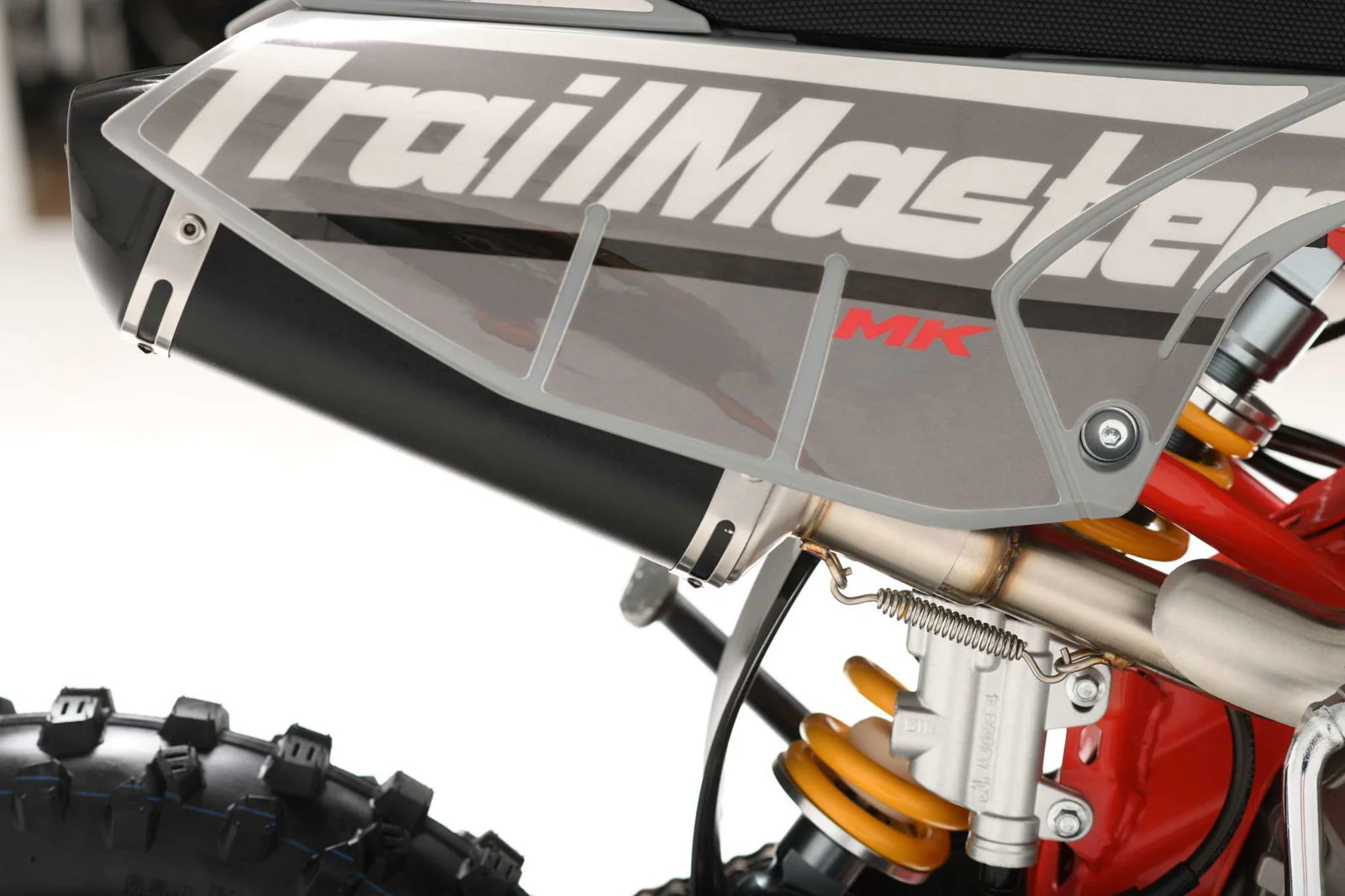 TrailMaster MK110ES Pro Series Dirt Bike, BOSCH EFI, 4-Speed Automatic, Electric Start, Dual Disc Brakes, (14/12) Wheels - Image 40