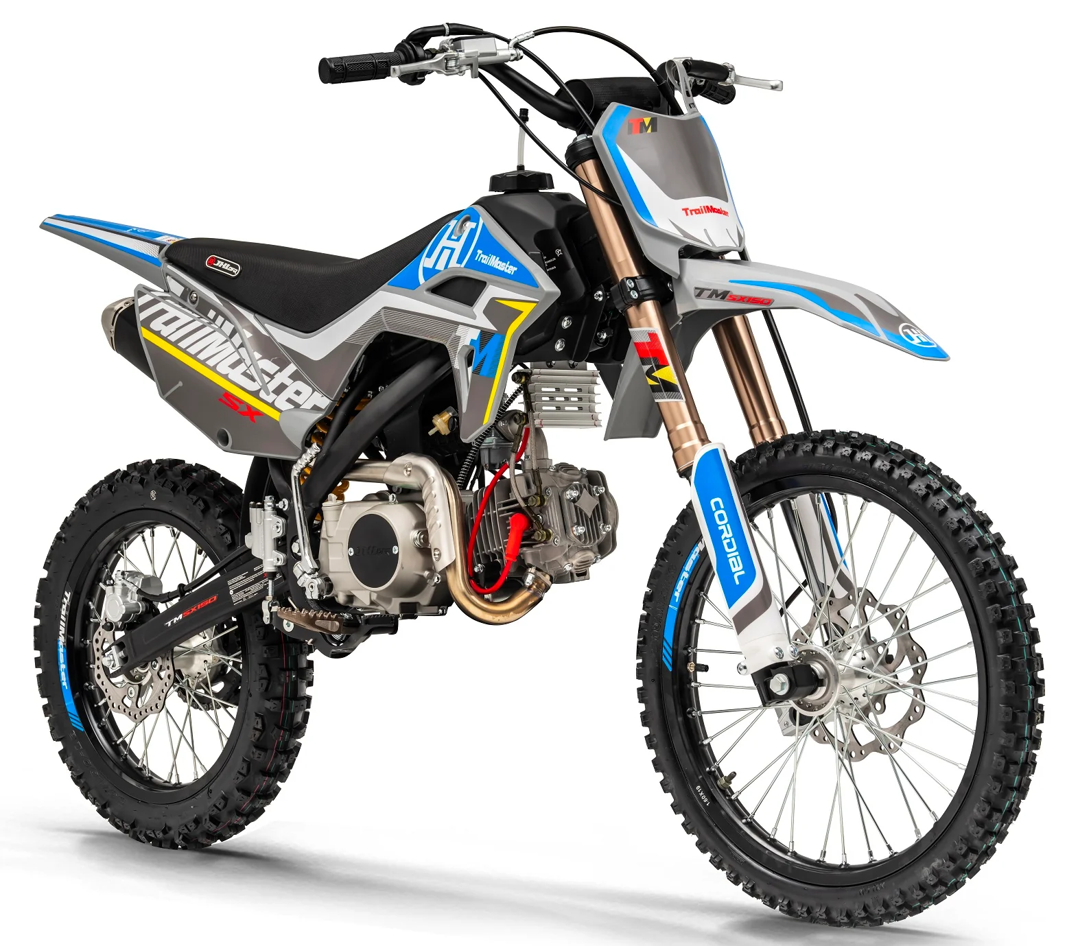 TrailMaster SX150 Pro Series Dirt Bike, Electric Start, 4-Speed Manual, Dual Disc Brakes, (19/16) Wheels - Image 2
