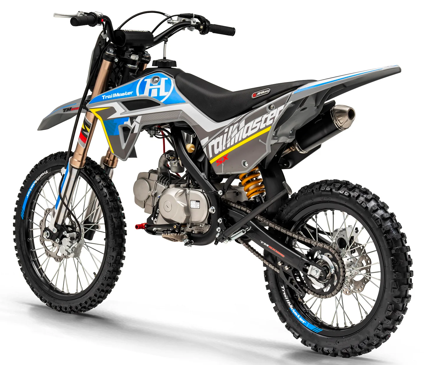 TrailMaster SX150 Pro Series Dirt Bike, Electric Start, 4-Speed Manual, Dual Disc Brakes, (19/16) Wheels - Image 4