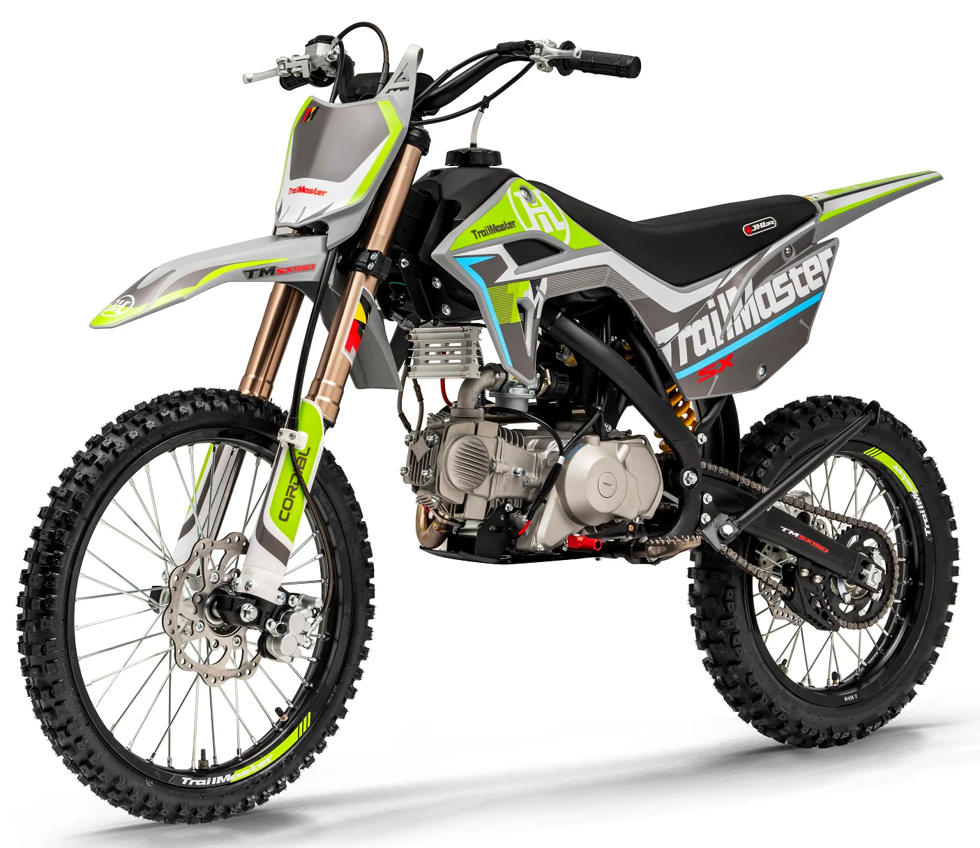 TrailMaster SX150 Pro Series Dirt Bike, Electric Start, 4-Speed Manual, Dual Disc Brakes, (19/16) Wheels - Image 9