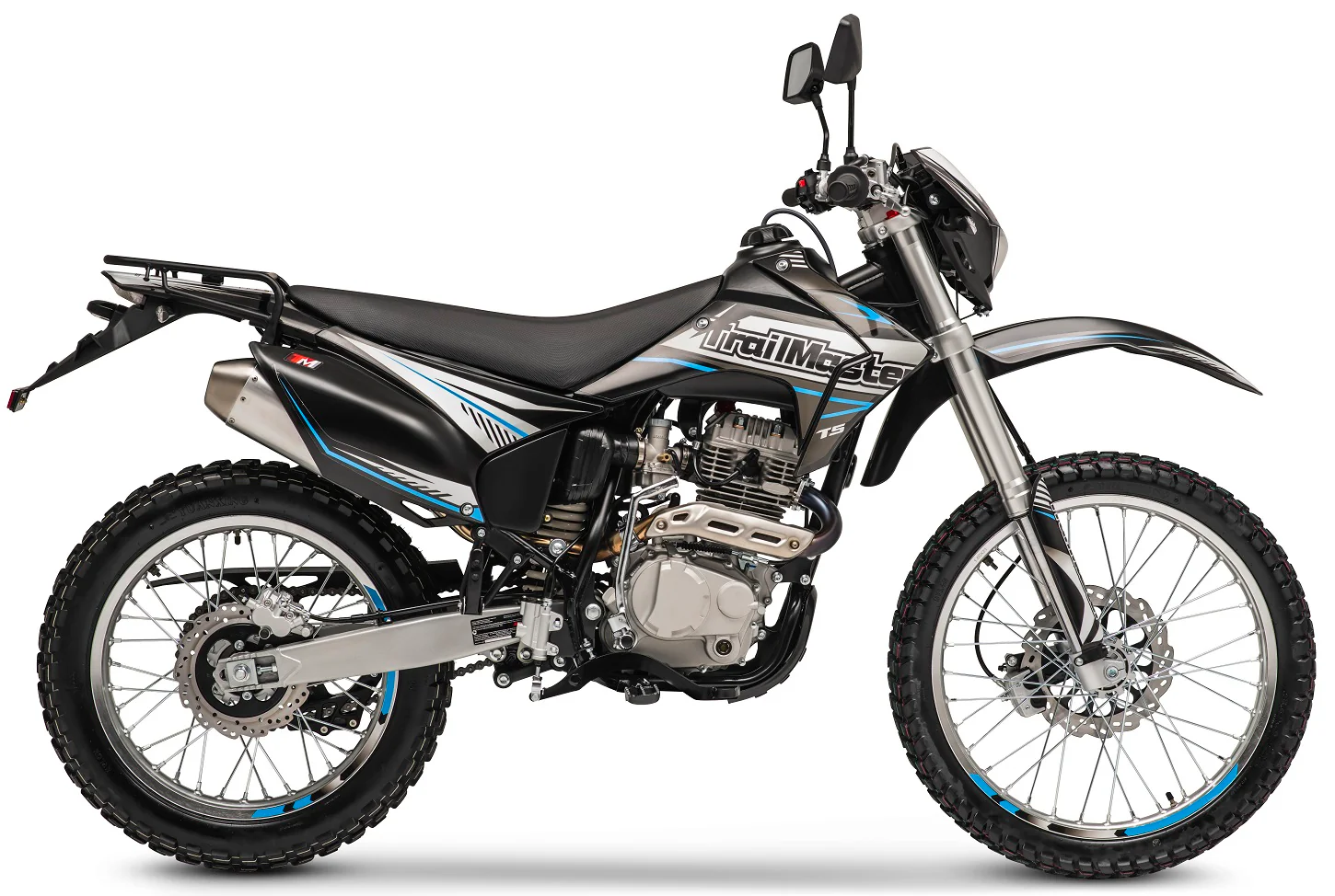 TrailMaster T5 Dual Sport Dirt Bike, 5-Speed Manual, 223cc Engine, Dual Disc Brakes, Electric Start with Kick backup, (21/18) Wheels - Image 11