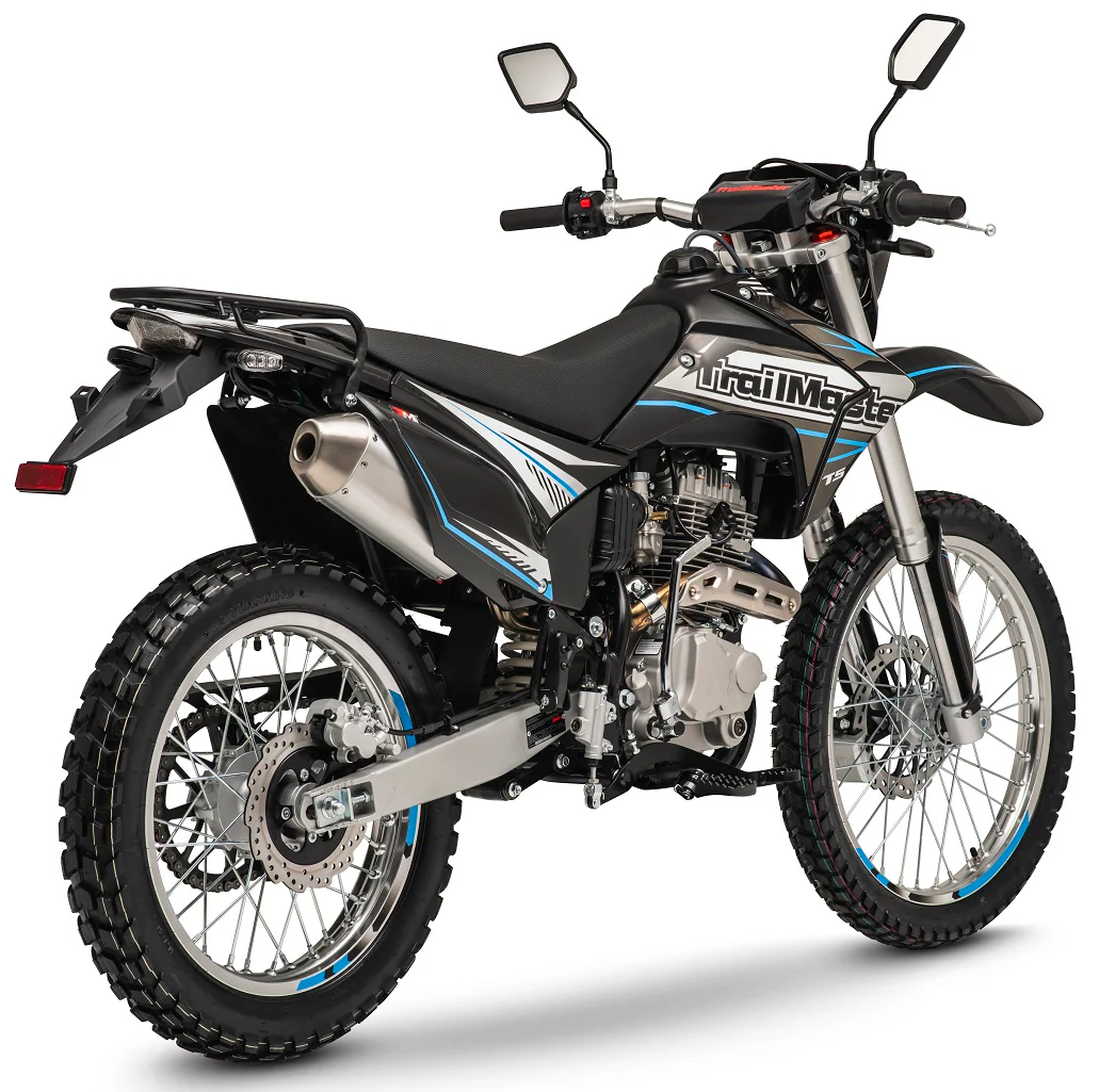TrailMaster T5 Dual Sport Dirt Bike, 5-Speed Manual, 223cc Engine, Dual Disc Brakes, Electric Start with Kick backup, (21/18) Wheels - Image 12