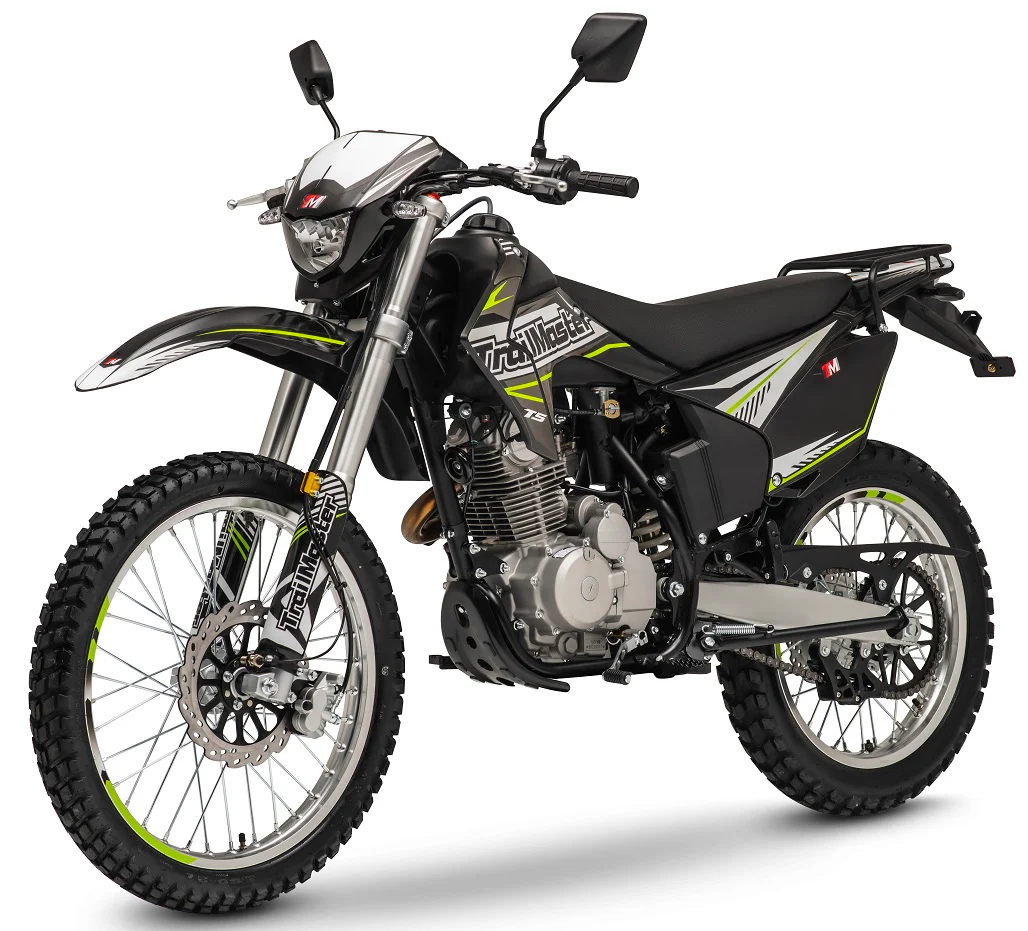TrailMaster T5 Dual Sport Dirt Bike, 5-Speed Manual, 223cc Engine, Dual Disc Brakes, Electric Start with Kick backup, (21/18) Wheels - Image 2