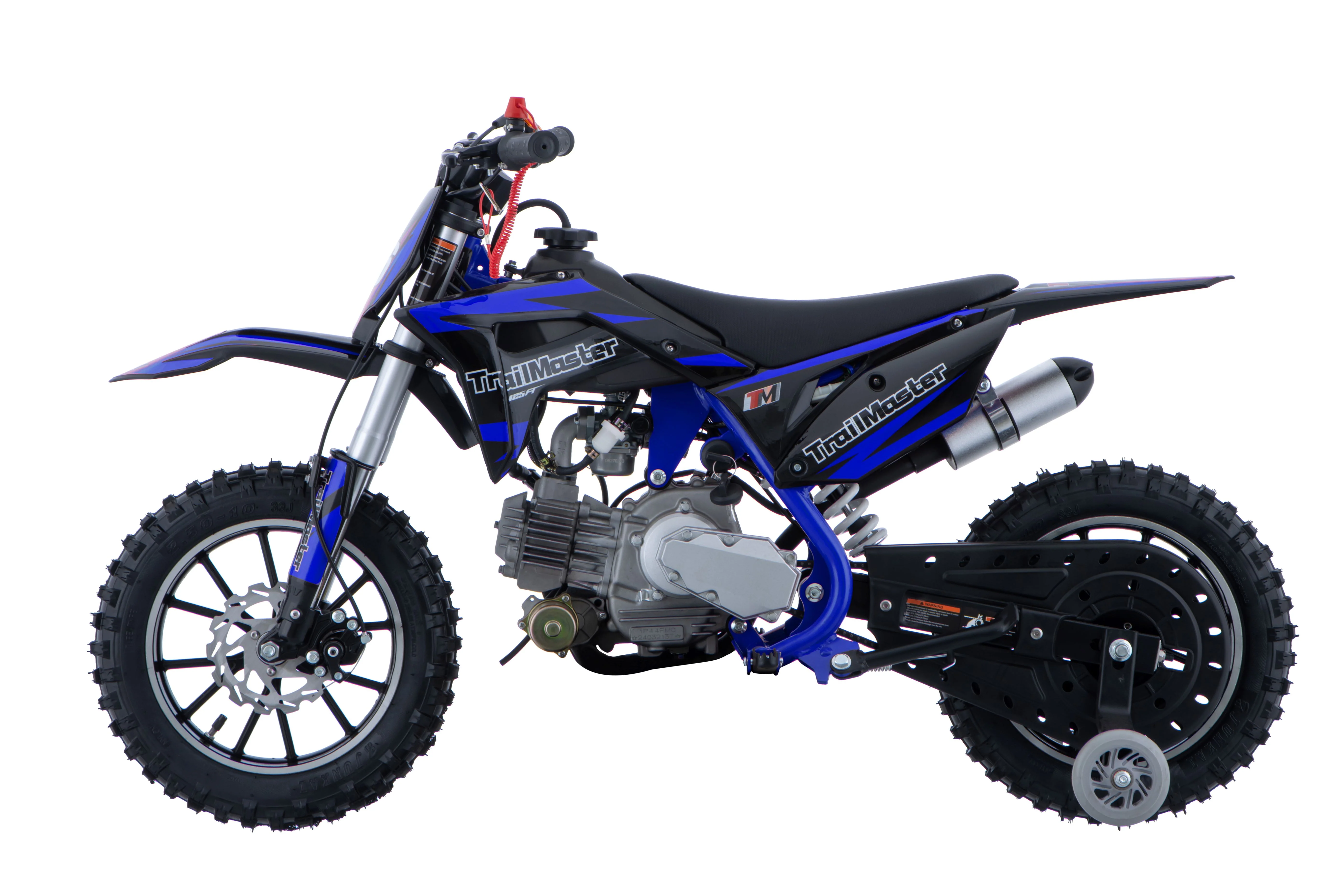 TrailMaster TM06 60cc Gas Dirt Bike, with Electric Start, Automatic, Training Wheels Included, Ages 6-9 - Image 4
