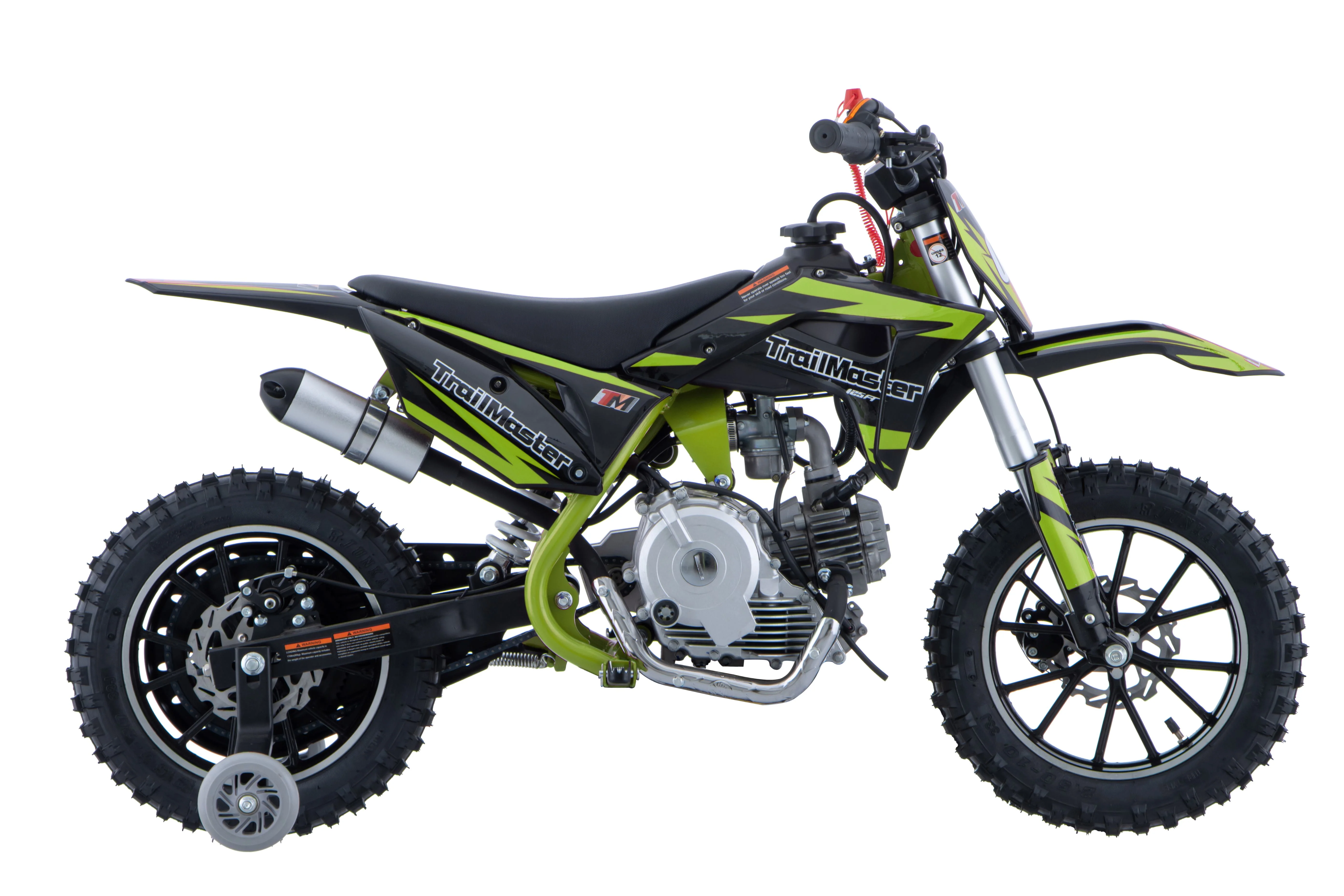 TrailMaster TM06 60cc Gas Dirt Bike, with Electric Start, Automatic, Training Wheels Included, Ages 6-9 - Image 6