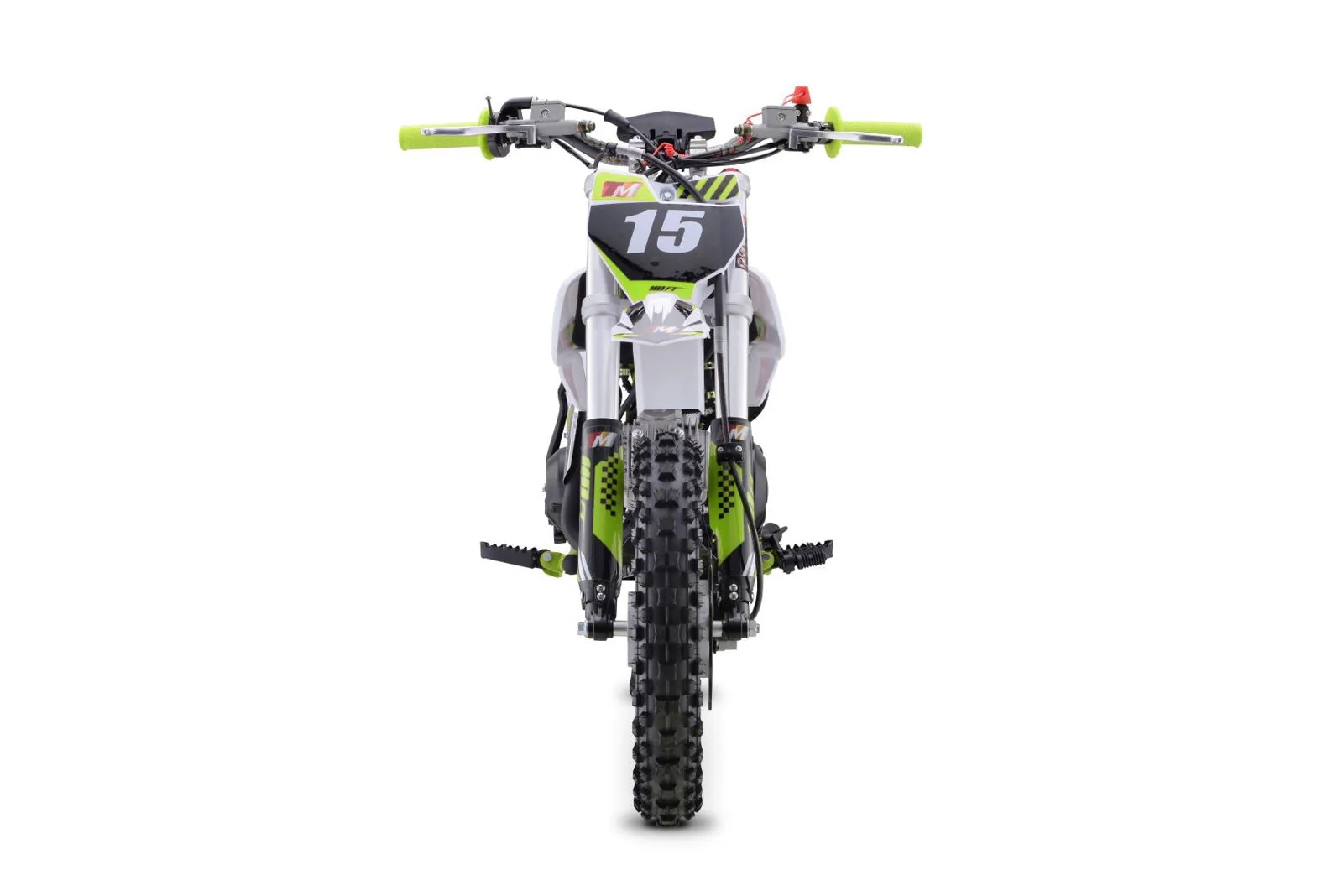 TrailMaster TM15 110cc Dirt Bike, 4-Speed Semi-Auto, Electric Start w/Kick backup, Dual Disc Brakes (12/10) Ages 8-12 - Image 13