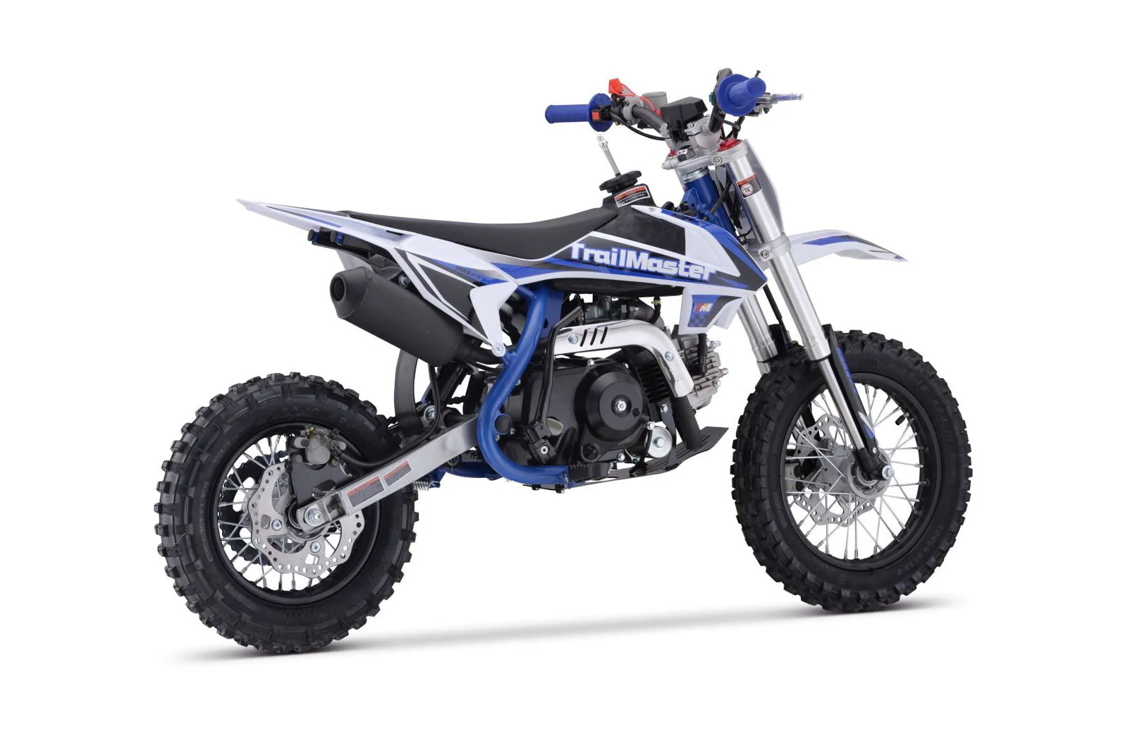 TrailMaster TM15 110cc Dirt Bike, 4-Speed Semi-Auto, Electric Start w/Kick backup, Dual Disc Brakes (12/10) Ages 8-12 - Image 7