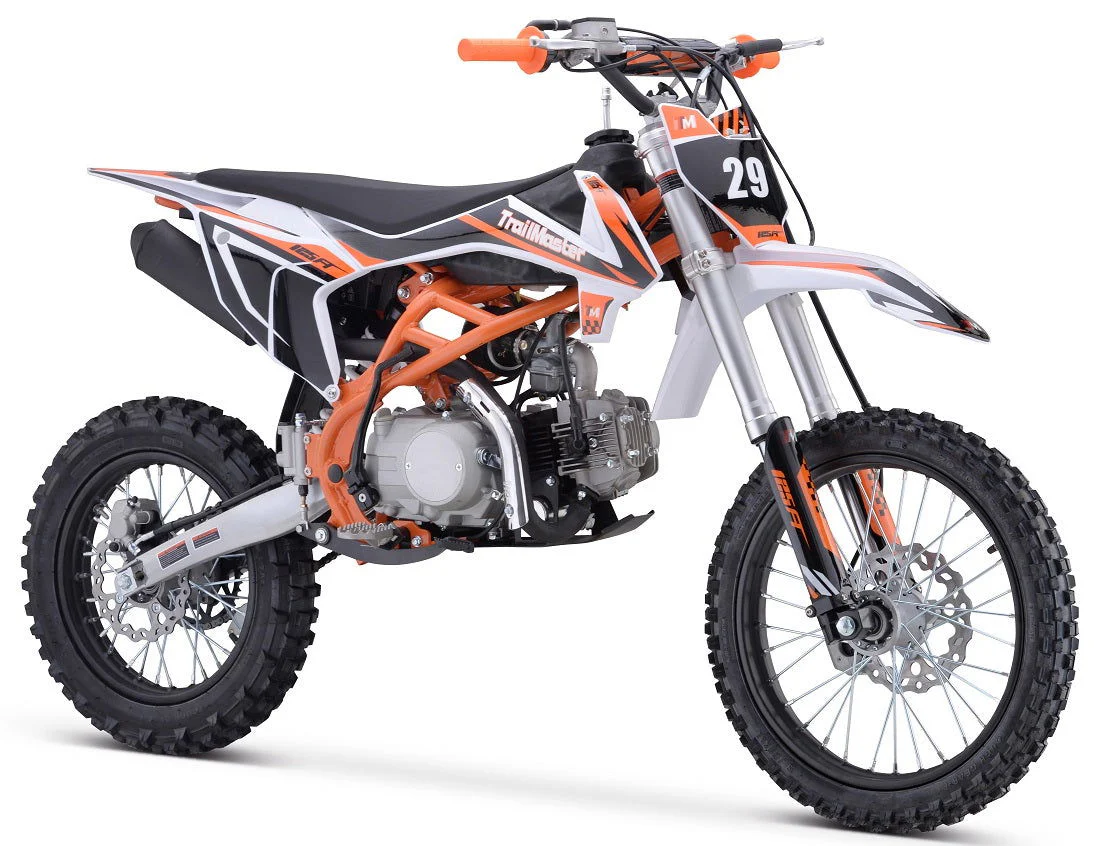 TrailMaster TM29 125cc Dirt Bike, Large Frame, 4-Speed Manual, with Electric Start (17/14), Ages 12 and up - Image 3