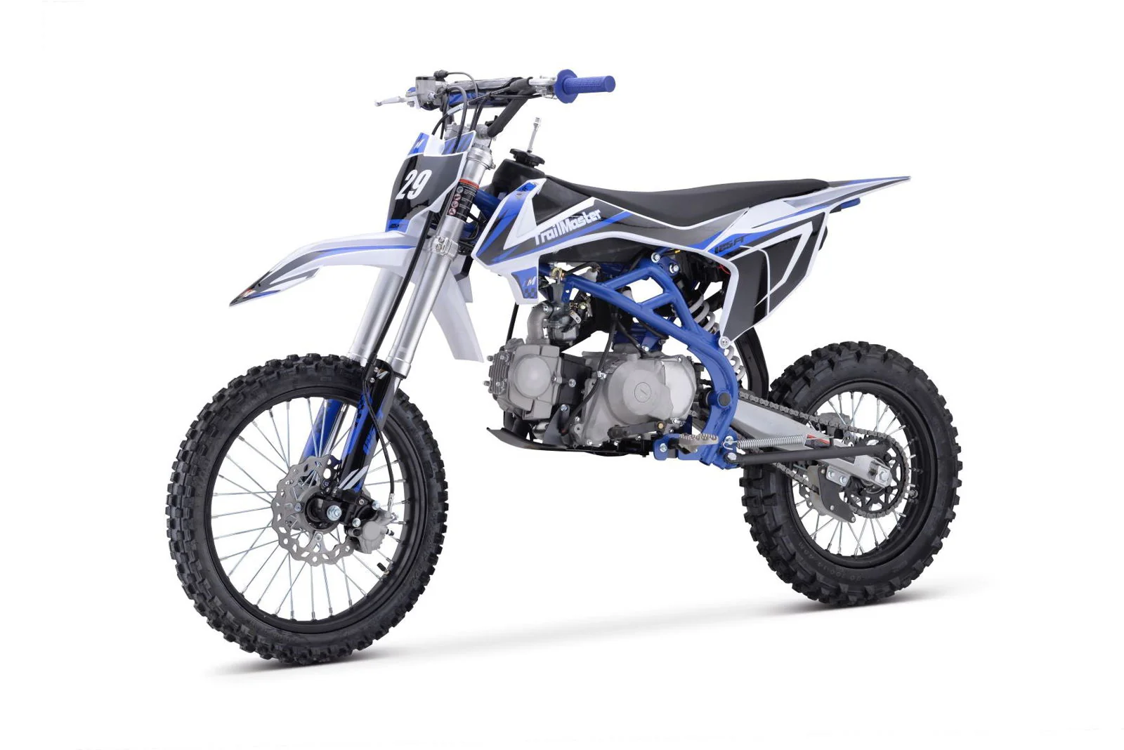 TrailMaster TM29 125cc Dirt Bike, Large Frame, 4-Speed Manual, with Electric Start (17/14), Ages 12 and up - Image 6