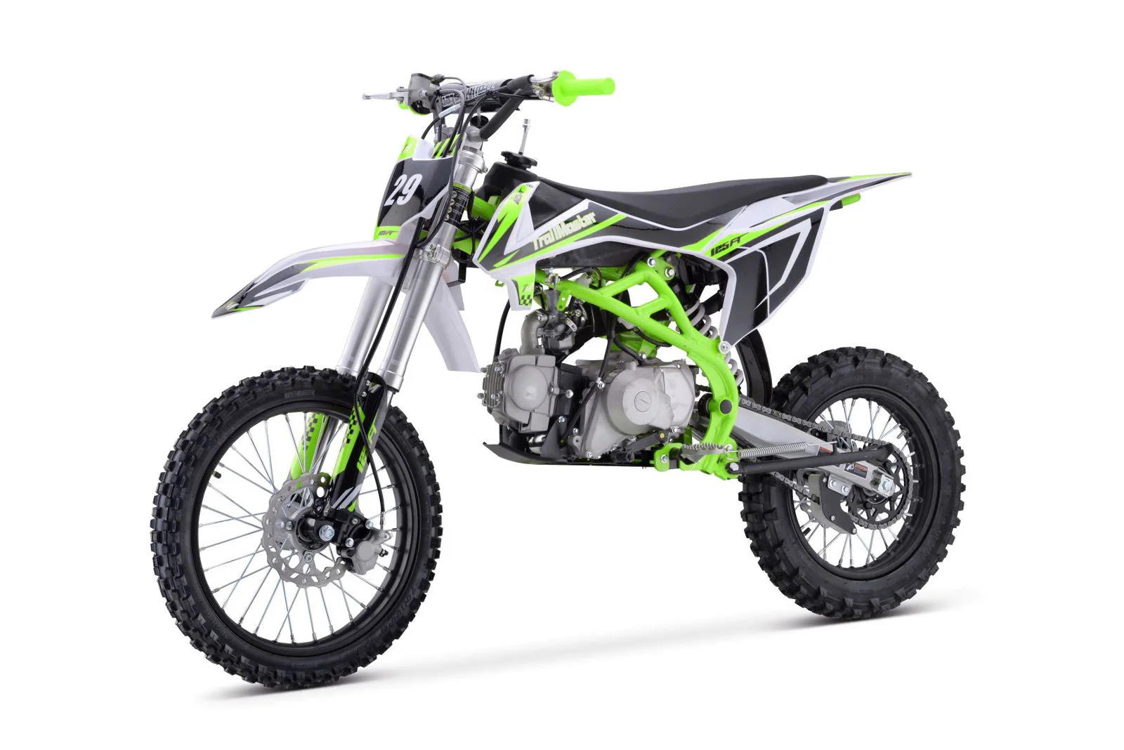 TrailMaster TM29 125cc Dirt Bike, Large Frame, 4-Speed Manual, with Electric Start (17/14), Ages 12 and up - Image 8