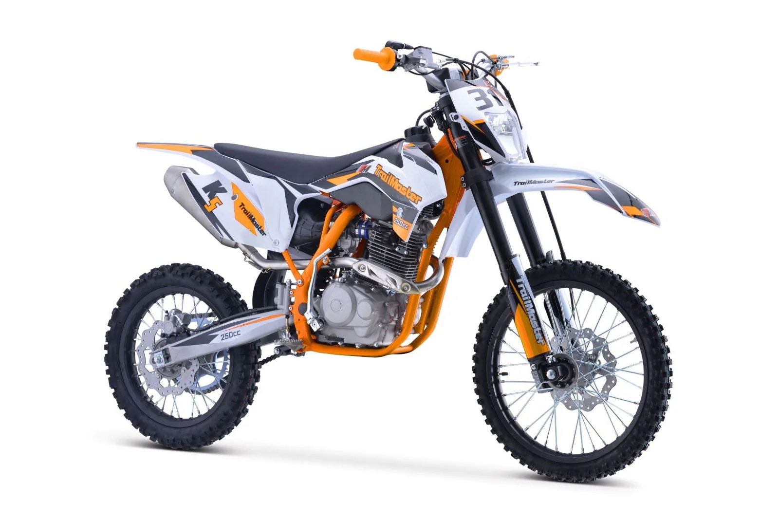 TrailMaster TM31 250cc Dirt Bike 5-Speed Manual Dual Disc Brakes, Electric Start with Kick backup (19/16) - Image 9
