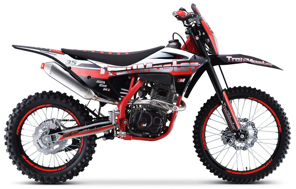 TrailMaster TM35 250cc Dirt Bike, 5-Speed Manual, Dual Disc Brakes, (21/18) Wheels - Image 12
