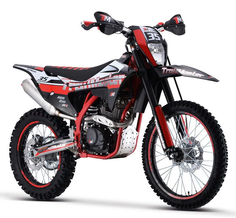 TrailMaster TM35 250cc Dirt Bike, 5-Speed Manual, Dual Disc Brakes, (21/18) Wheels - Image 3