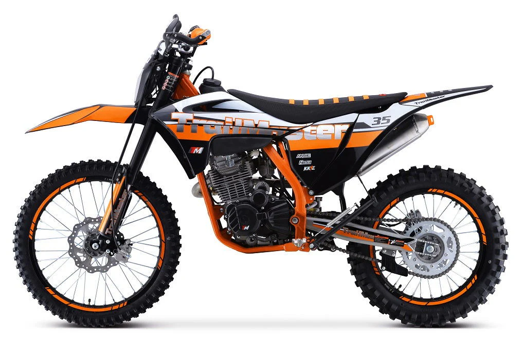 TrailMaster TM35 250cc Dirt Bike, 5-Speed Manual, Dual Disc Brakes, (21/18) Wheels - Image 8