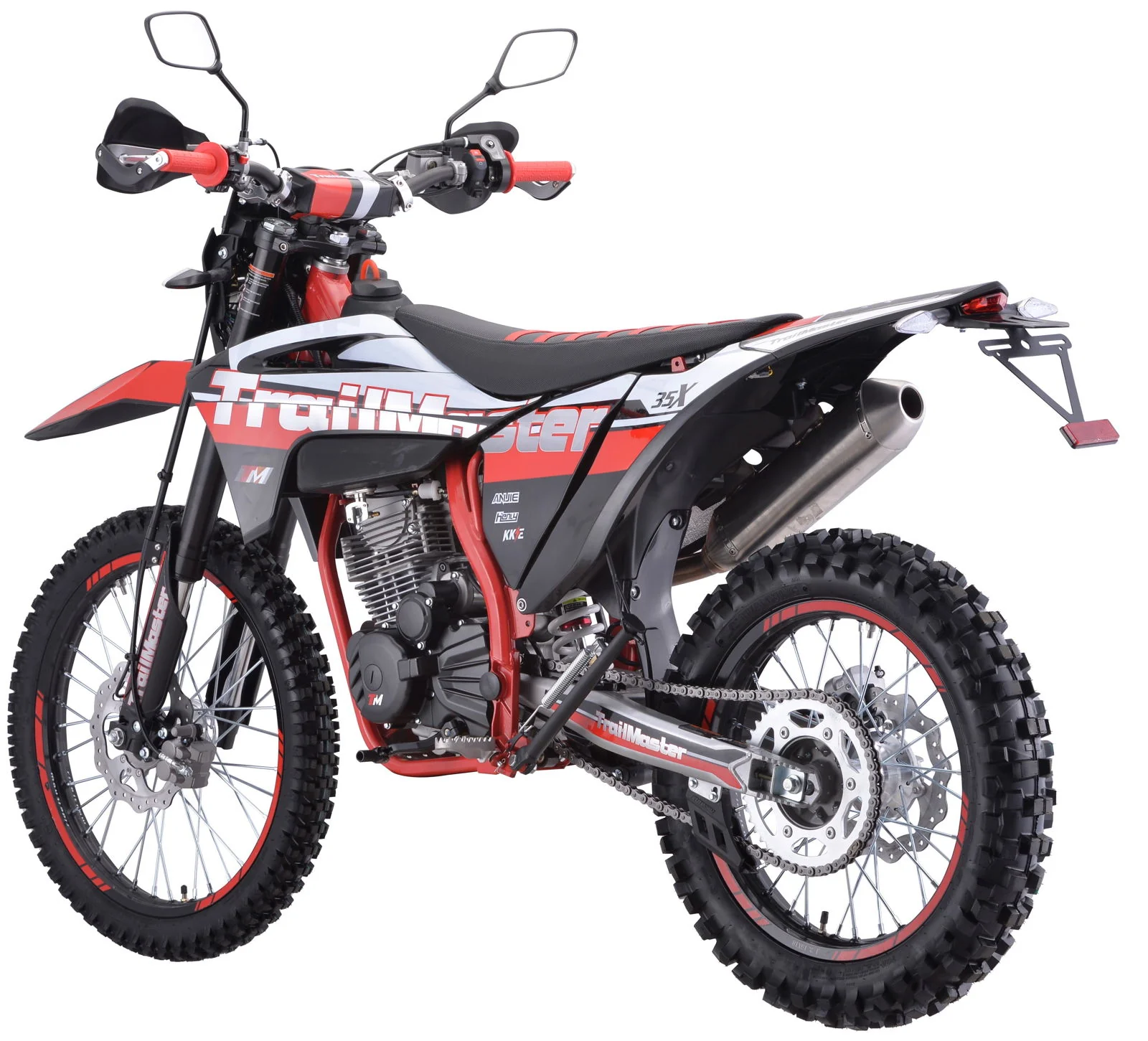 TrailMaster TM35X 250cc Dual Sport Dirt Bike, 5-Speed Manual, Dual Disc Brakes, (21/18) Wheels - Image 4