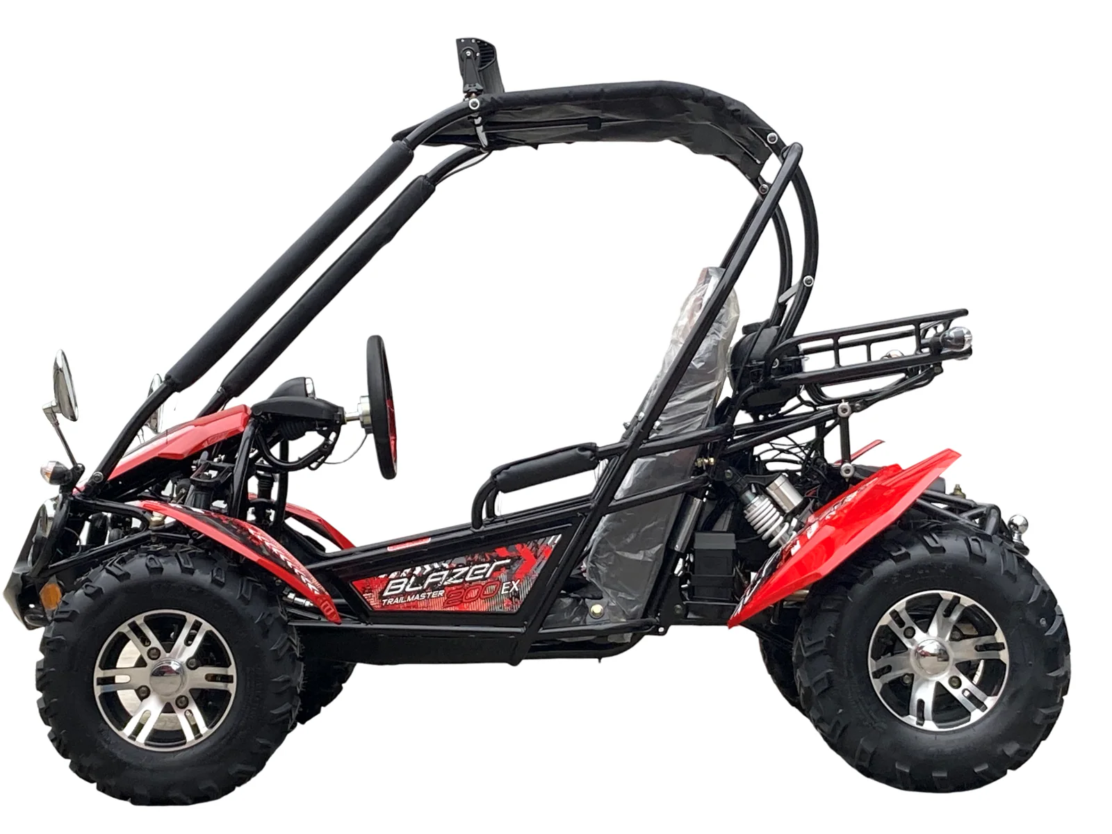 TrailMaster Blazer 200EX EFI Buggy Go Kart, LED Light Bar, Windshield Included - Image 10