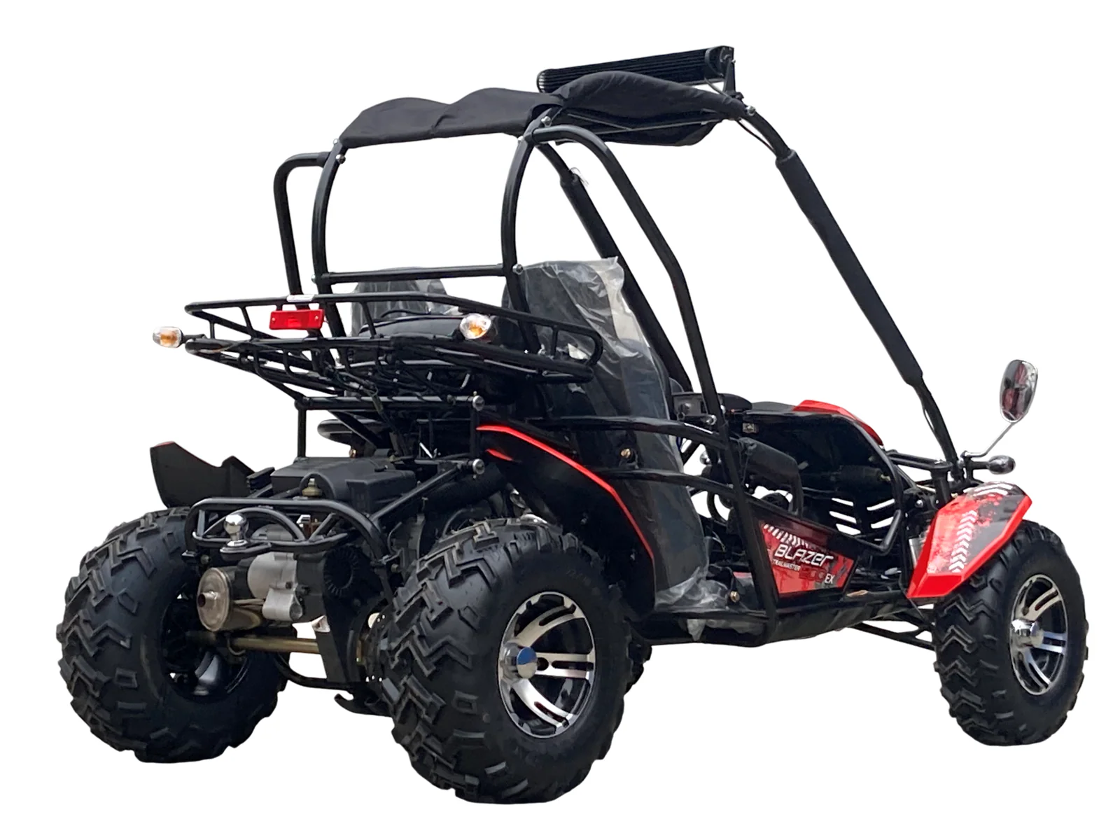 TrailMaster Blazer 200EX EFI Buggy Go Kart, LED Light Bar, Windshield Included - Image 13