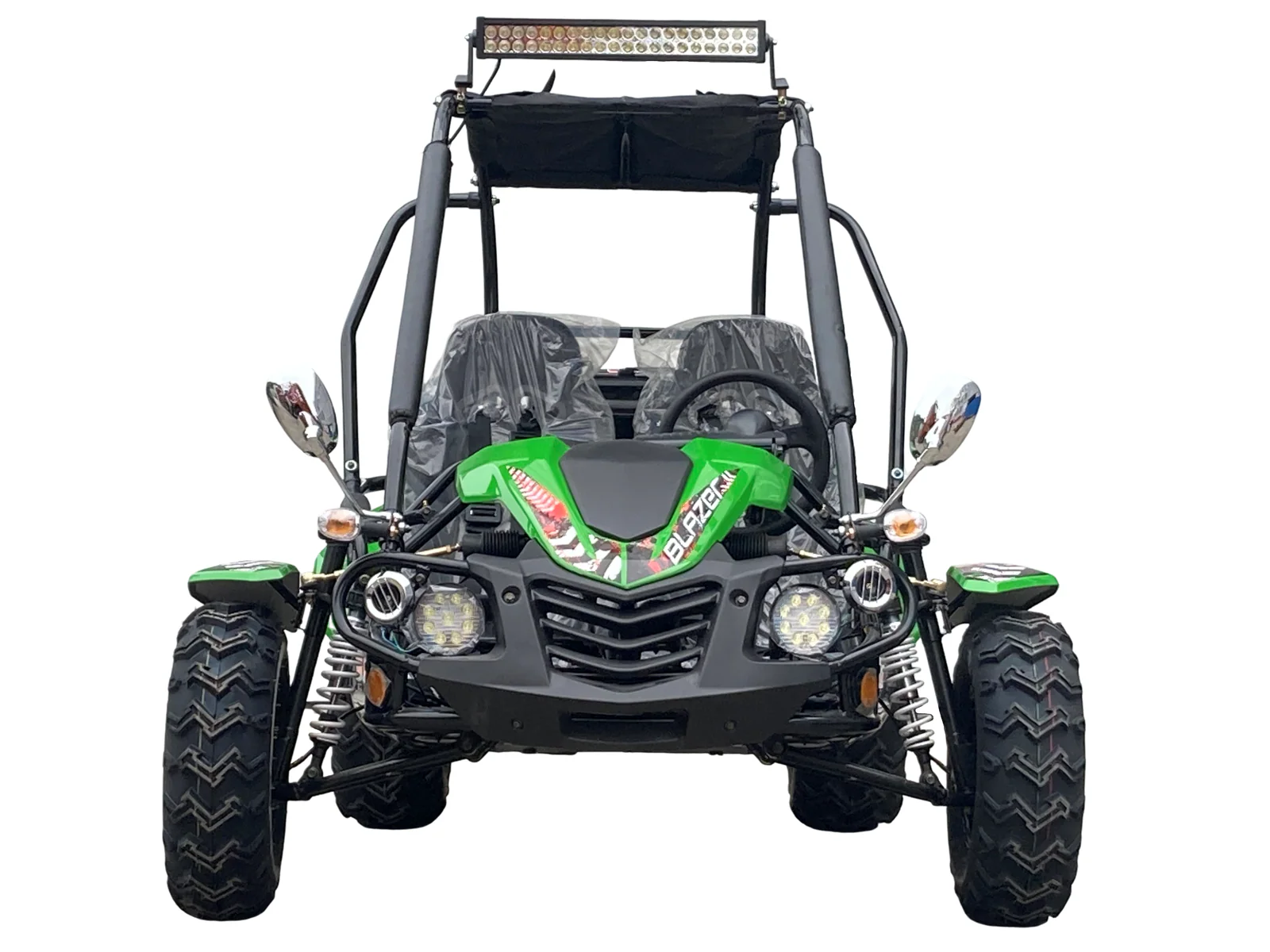 TrailMaster Blazer 200EX EFI Buggy Go Kart, LED Light Bar, Windshield Included - Image 14