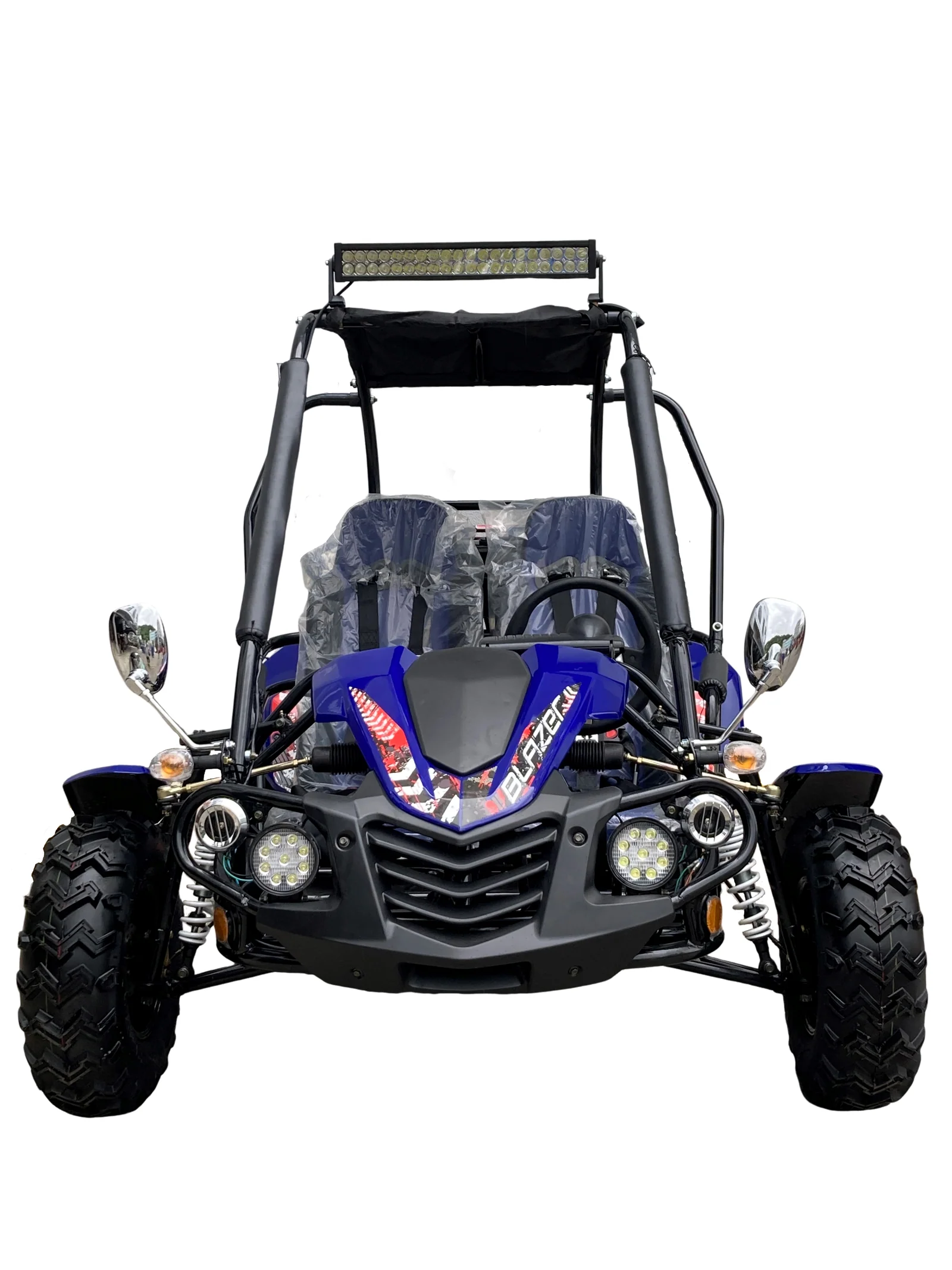 TrailMaster Blazer 200EX EFI Buggy Go Kart, LED Light Bar, Windshield Included - Image 15