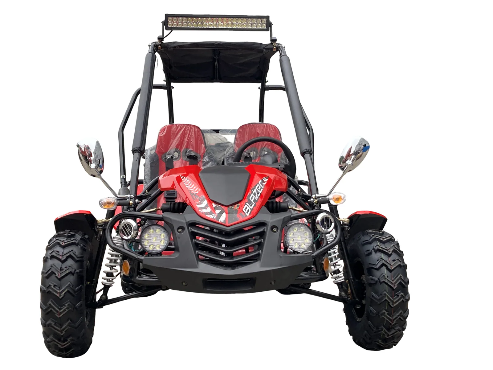 TrailMaster Blazer 200EX EFI Buggy Go Kart, LED Light Bar, Windshield Included - Image 16