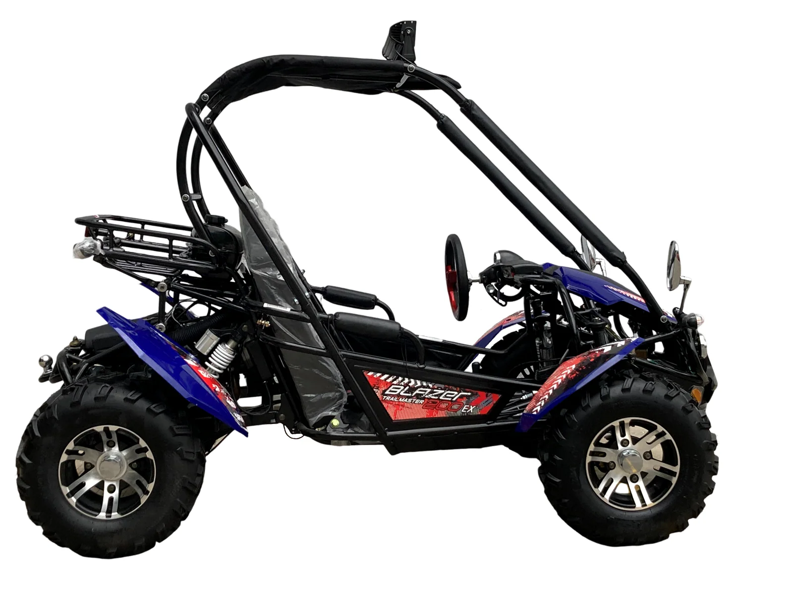 TrailMaster Blazer 200EX EFI Buggy Go Kart, LED Light Bar, Windshield Included - Image 21