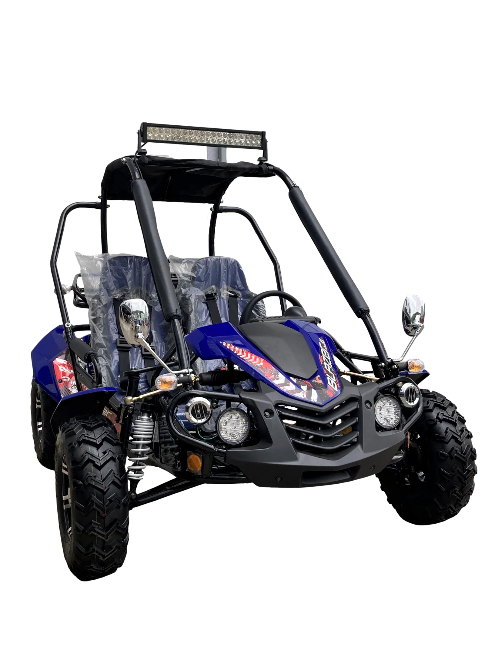 TrailMaster Blazer 200EX EFI Buggy Go Kart, LED Light Bar, Windshield Included - Image 26