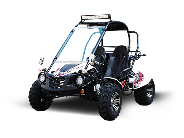 TrailMaster Blazer 200EX EFI Buggy Go Kart, LED Light Bar, Windshield Included - Image 4