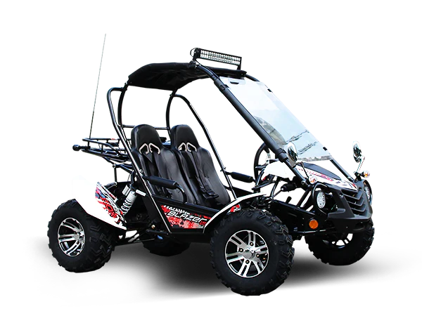 TrailMaster Blazer 200EX EFI Buggy Go Kart, LED Light Bar, Windshield Included - Image 6