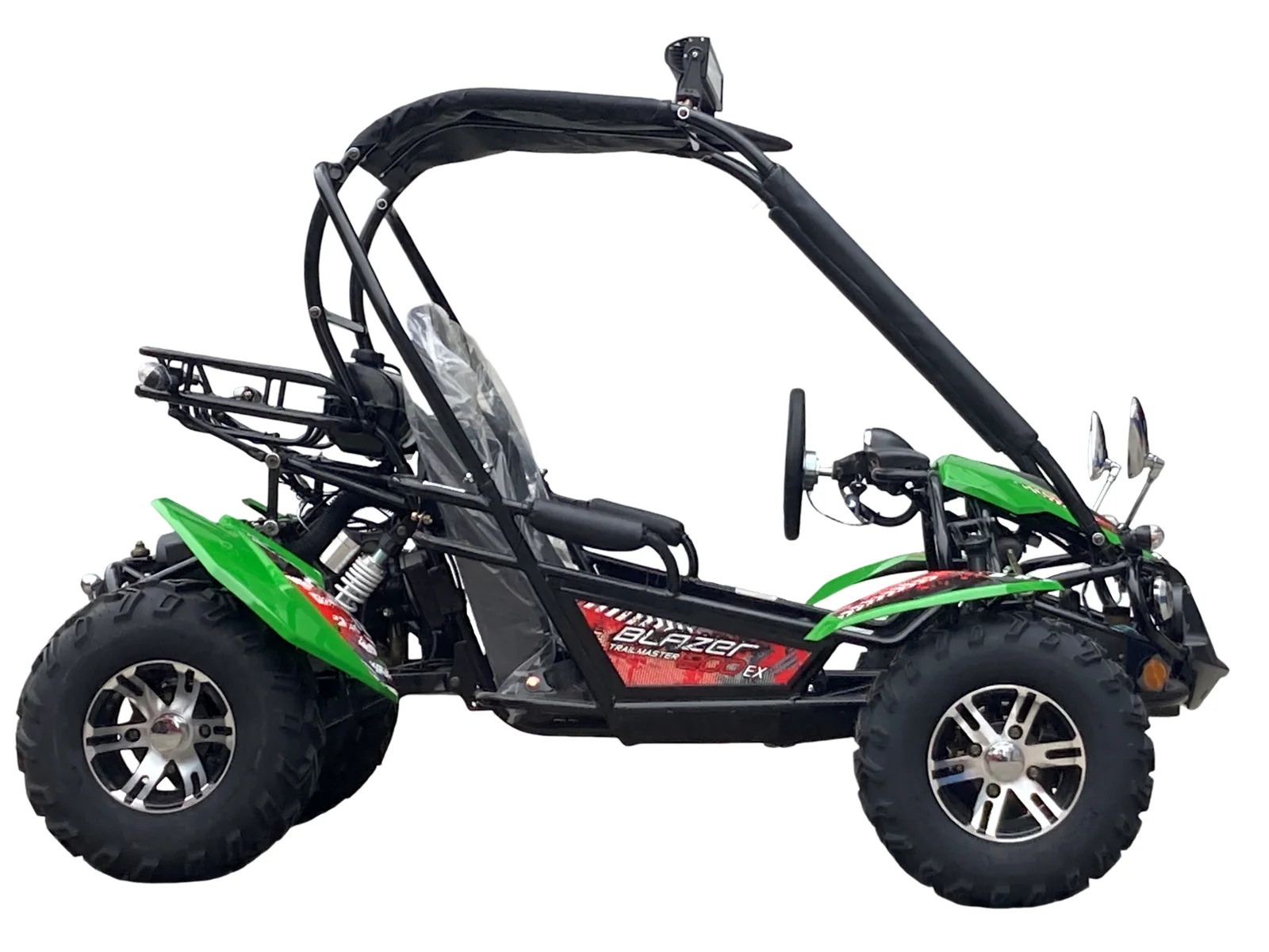 TrailMaster Blazer 200EX EFI Buggy Go Kart, LED Light Bar, Windshield Included - Image 8