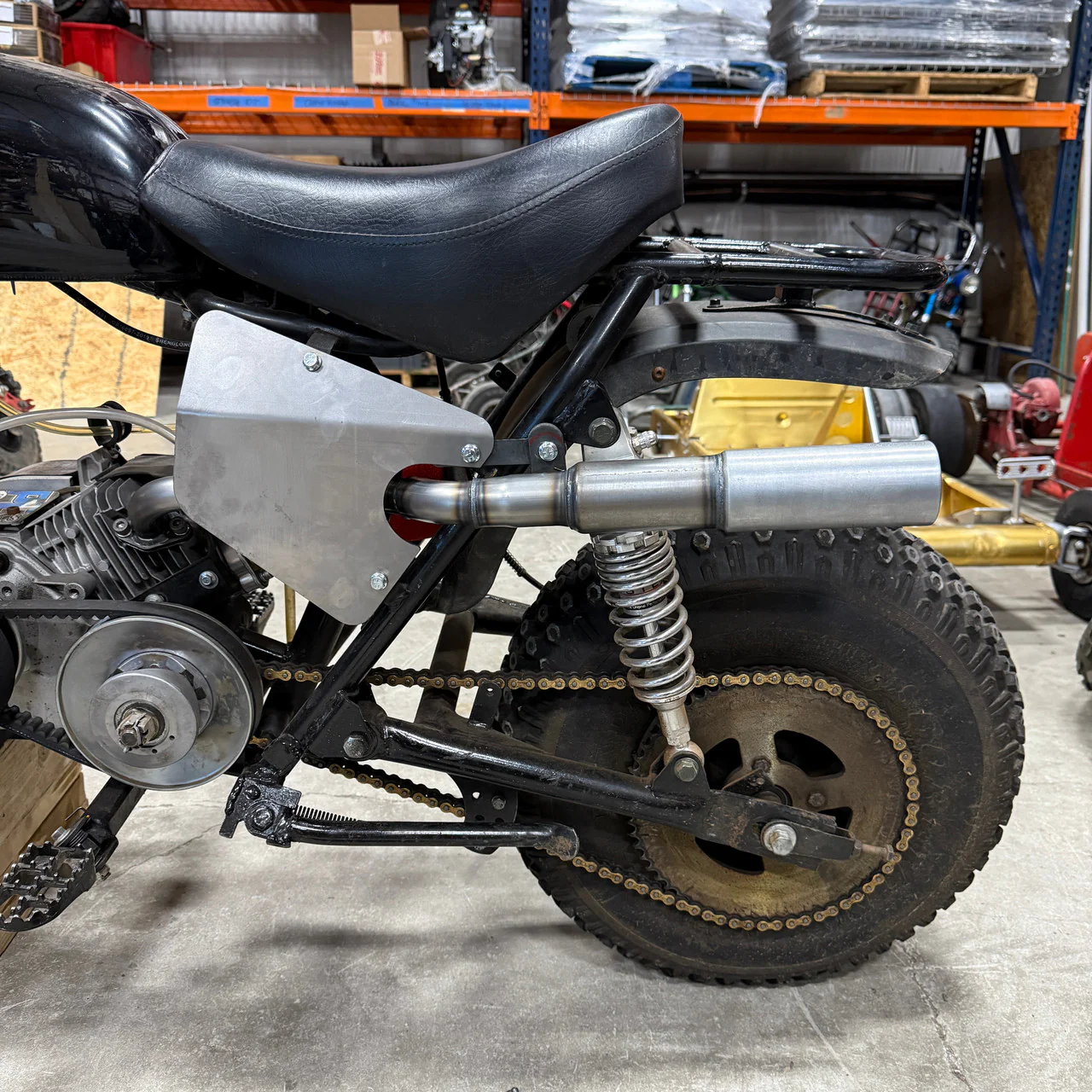 V2 Super Pipe Exhaust System, for Trailmaster MB200 and Hurricane 200X Mini Bike - Image 2