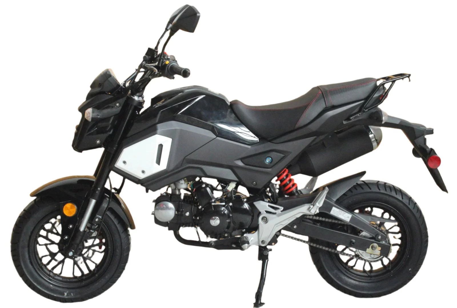 Vader 125cc Motorcycle, 4-Speed Manual, Hydraulic Disc Brakes, 12-inch Wheels - Image 8