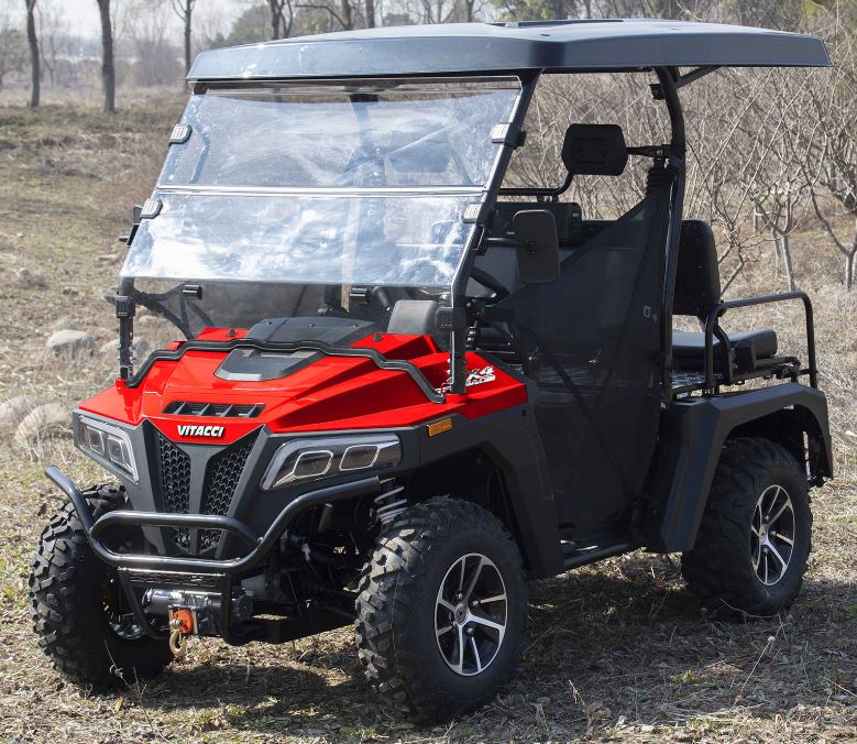 Victory 450 Gas Golf Cart, Electronic Fuel Injection, 4WD, Automatic with Reverse, Deluxe Alloy Wheels, Front Winch, Windshield - Image 10