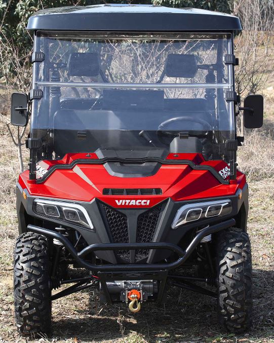 Victory 450 Gas Golf Cart, Electronic Fuel Injection, 4WD, Automatic with Reverse, Deluxe Alloy Wheels, Front Winch, Windshield - Image 11