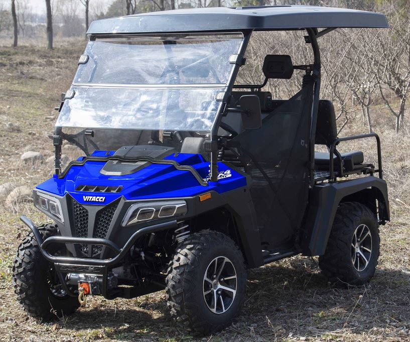 Victory 450 Gas Golf Cart, Electronic Fuel Injection, 4WD, Automatic with Reverse, Deluxe Alloy Wheels, Front Winch, Windshield - Image 13