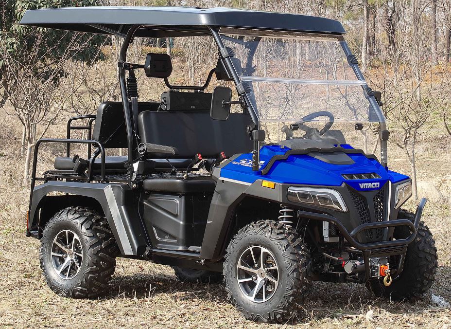 Victory 450 Gas Golf Cart, Electronic Fuel Injection, 4WD, Automatic with Reverse, Deluxe Alloy Wheels, Front Winch, Windshield - Image 15